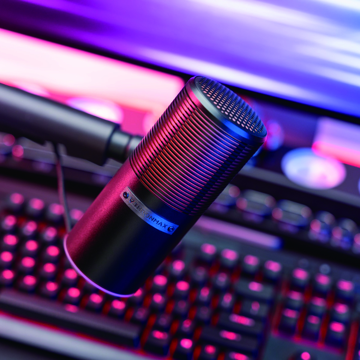 ストリーミング マイク USBマイクロフォン Pulse RGB M8Pro Thronmax[スロンマックス] (MG-M8PRO) ブラック