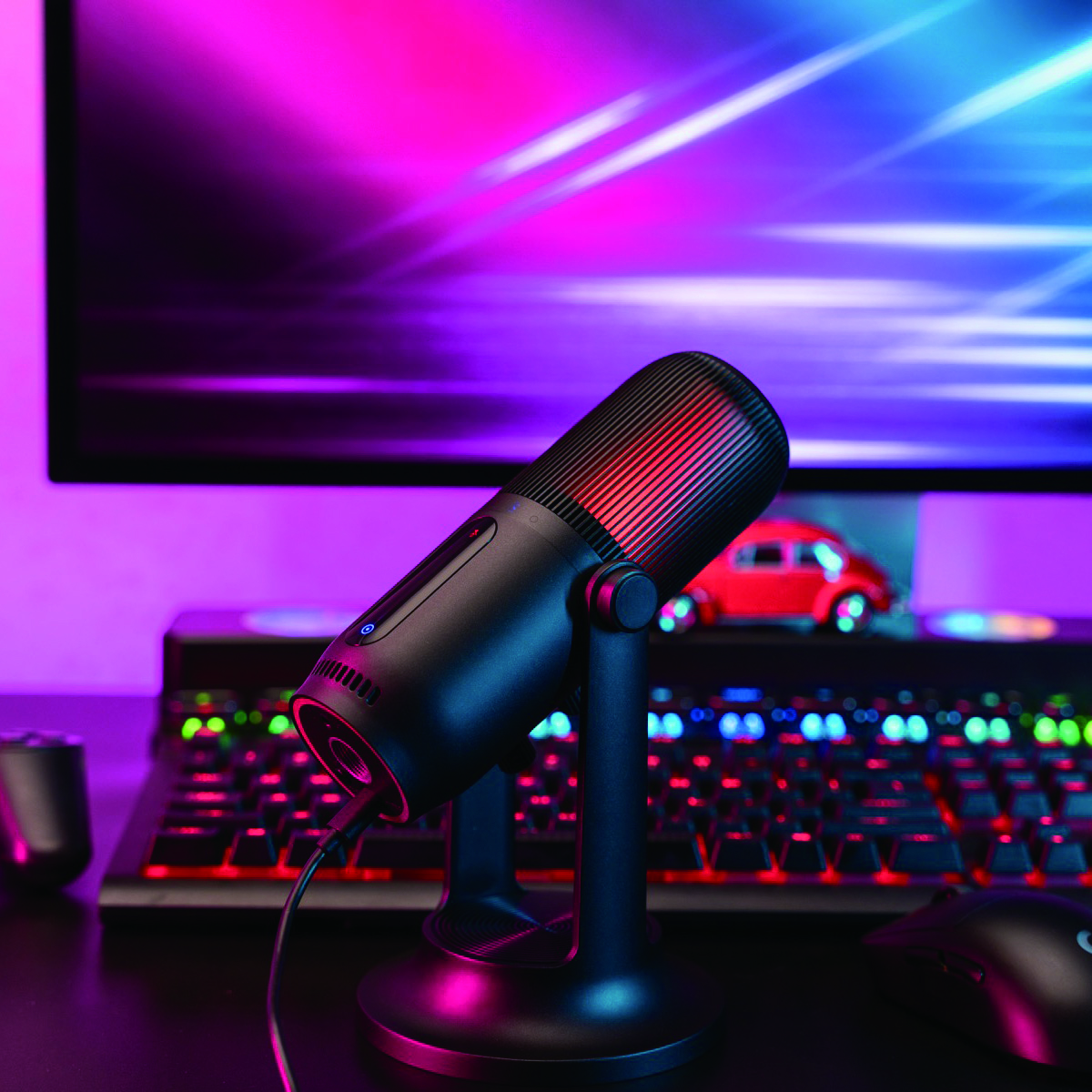 ストリーミング マイク USBマイクロフォン MDrill Ghost RGB Thronmax[スロンマックス] (MG-M2RGB) ブラック