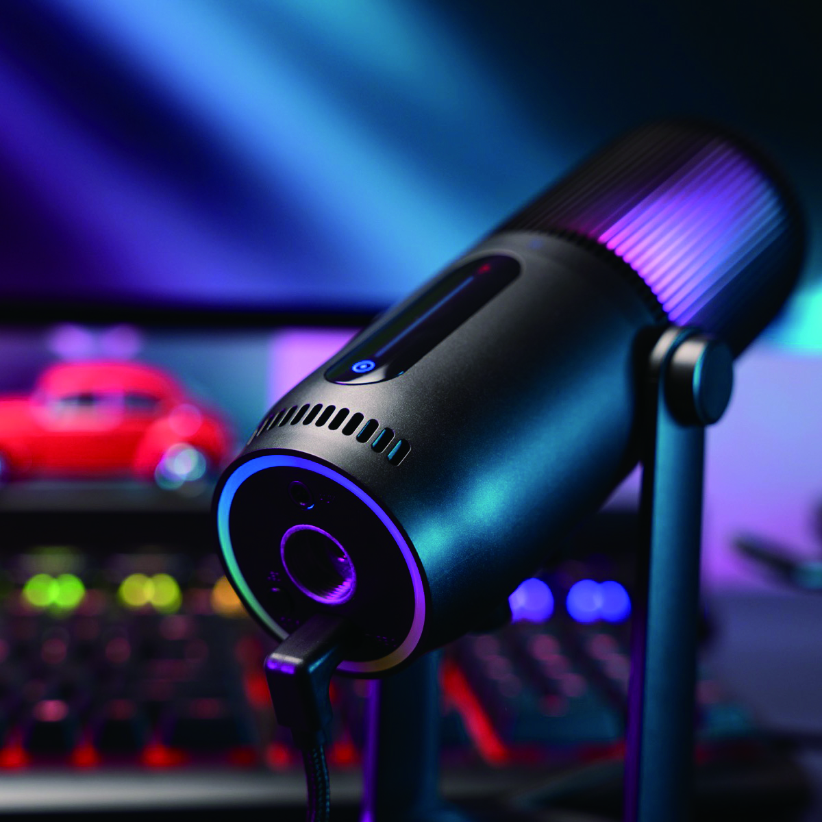 ストリーミング マイク USBマイクロフォン MDrill Ghost RGB Thronmax[スロンマックス] (MG-M2RGB) ブラック