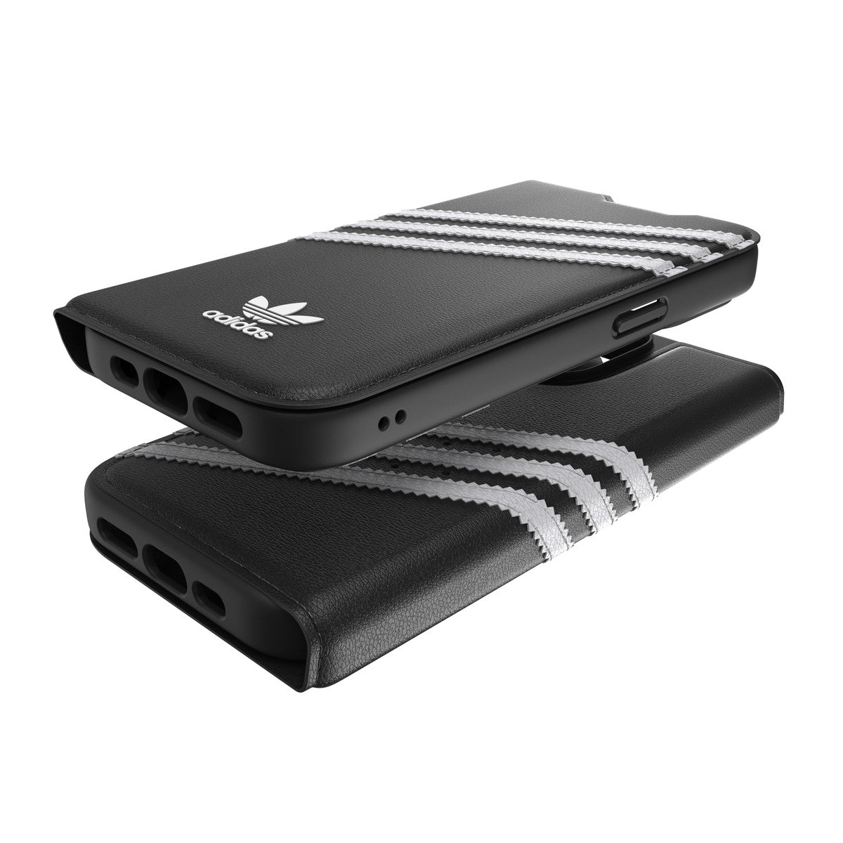 [OUTLET] iPhone 14 Pro スマホケース スマホカバー BOOKLET SAMBA(サンバ)シリーズ Black(ブラック)/White(ホワイト) ロゴ 手帳型 カードスリットあり adidas Originals[アディダス オリジナルス] ブラック 50196 (GC2941)