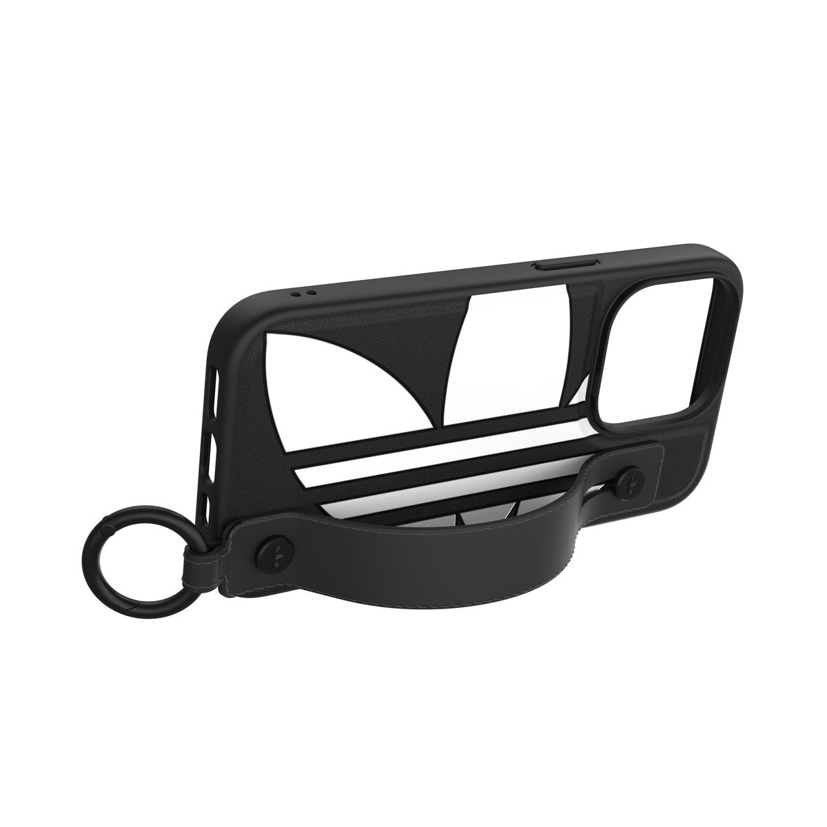 [OUTLET] iPhone 14 Pro スマホケース スマホカバー Big Logo Black(ブラック) ハンドストラップ/ハンドベルト/リング付 adidas Originals[アディダス オリジナルス] ブラック 50214 (GC2981)