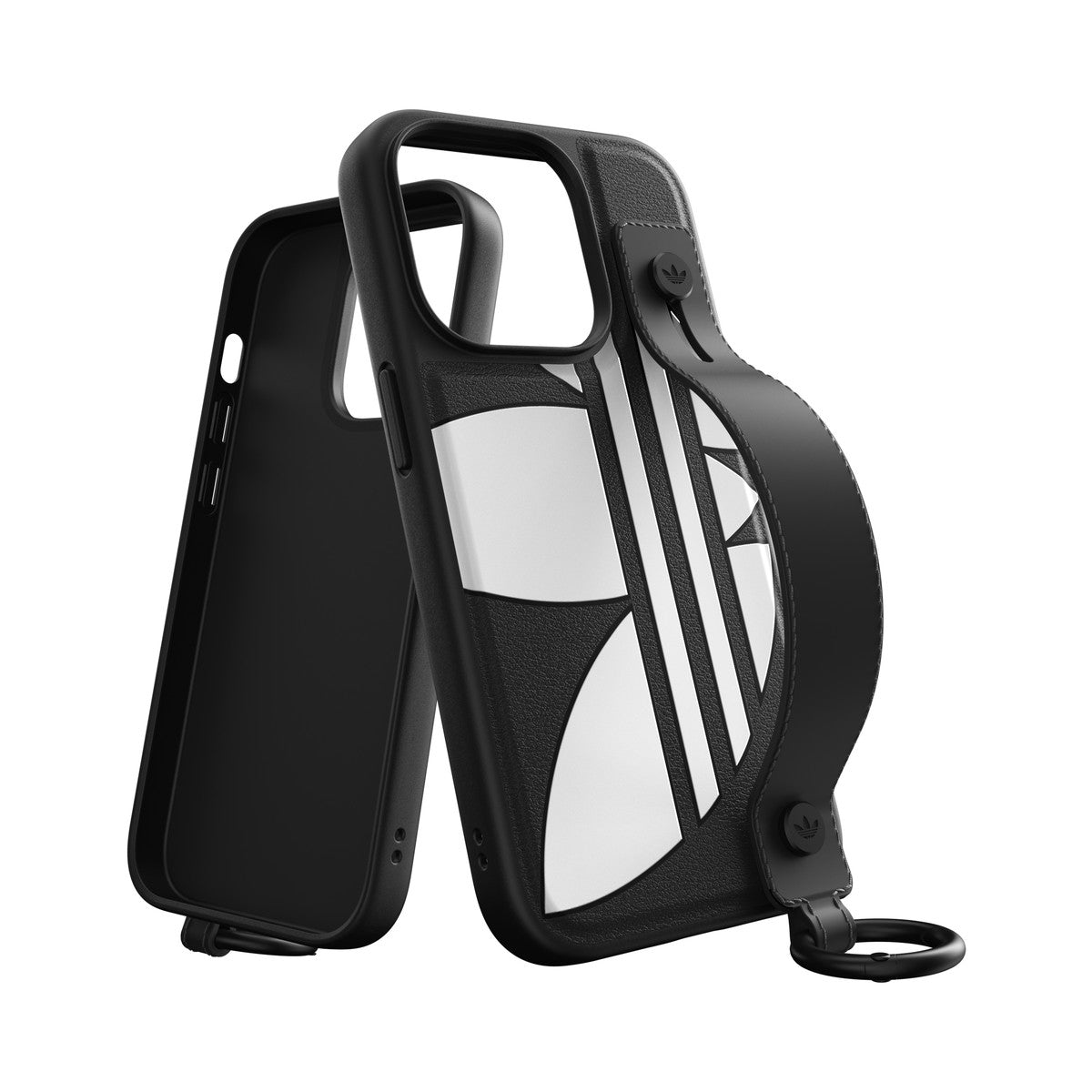 [OUTLET] iPhone 14 Pro スマホケース スマホカバー Big Logo Black(ブラック) ハンドストラップ/ハンドベルト/リング付 adidas Originals[アディダス オリジナルス] ブラック 50214 (GC2981)