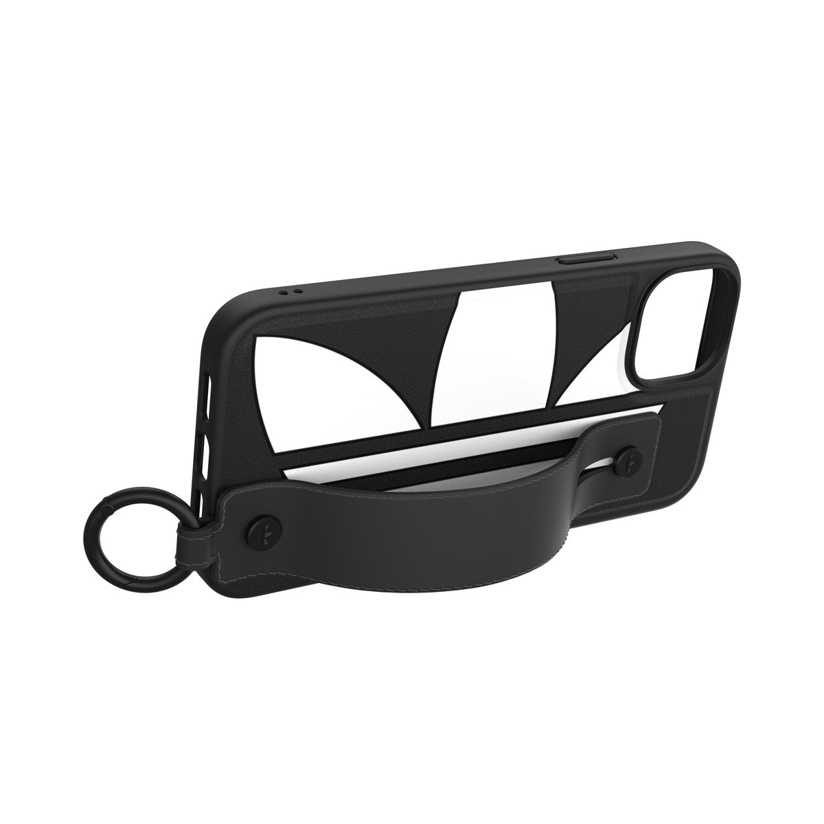 [OUTLET] iPhone 14 Plus スマホケース スマホカバー Big Logo Black(ブラック) ハンドストラップ/ハンドベルト/リング付 adidas Originals[アディダス オリジナルス] ブラック 50215 (GC2982)