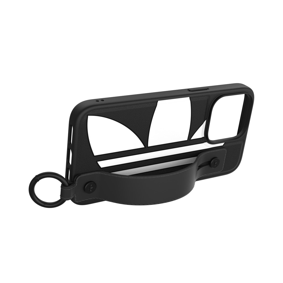 [OUTLET] iPhone 14 Pro Max スマホケース スマホカバー Big Logo Black(ブラック) ハンドストラップ/ハンドベルト/リング付 adidas Originals[アディダス オリジナルス] ブラック 50216 (GC2983)