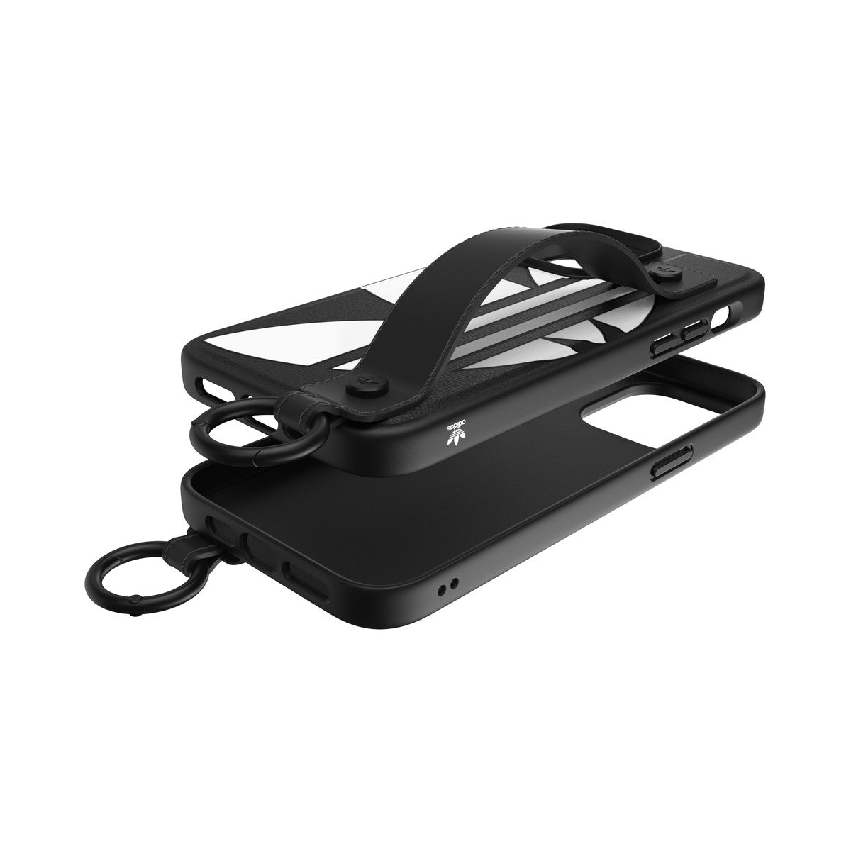 [OUTLET] iPhone 14 Pro Max スマホケース スマホカバー Big Logo Black(ブラック) ハンドストラップ/ハンドベルト/リング付 adidas Originals[アディダス オリジナルス] ブラック 50216 (GC2983)