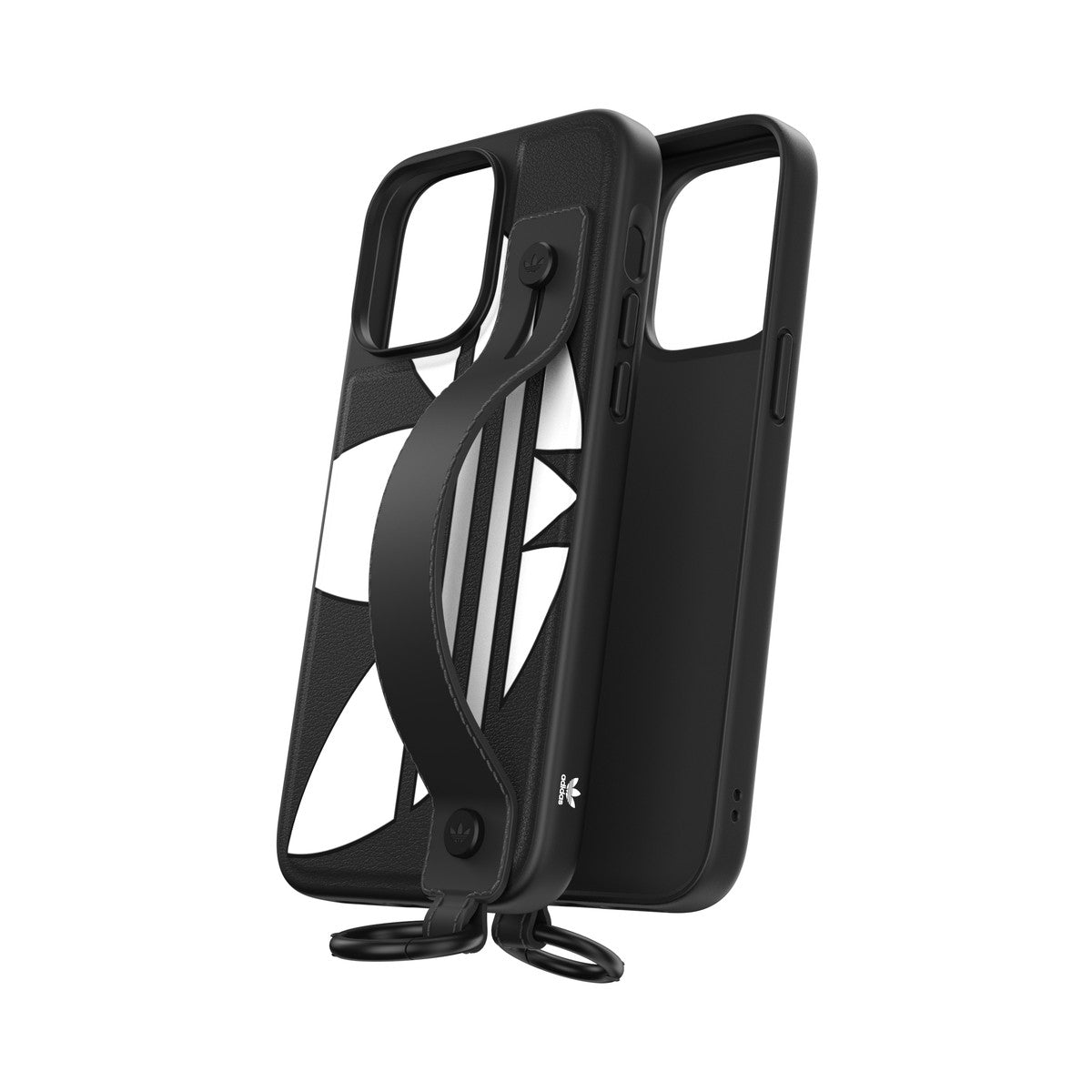 [OUTLET] iPhone 14 Pro Max スマホケース スマホカバー Big Logo Black(ブラック) ハンドストラップ/ハンドベルト/リング付 adidas Originals[アディダス オリジナルス] ブラック 50216 (GC2983)
