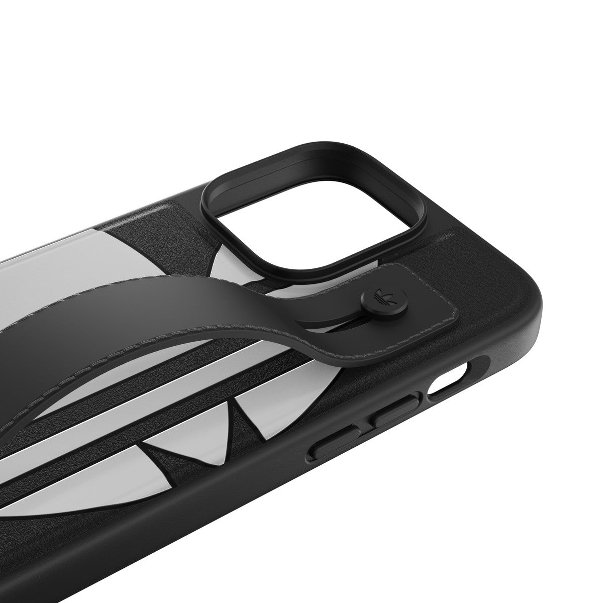 [OUTLET] iPhone 14 Pro Max スマホケース スマホカバー Big Logo Black(ブラック) ハンドストラップ/ハンドベルト/リング付 adidas Originals[アディダス オリジナルス] ブラック 50216 (GC2983)