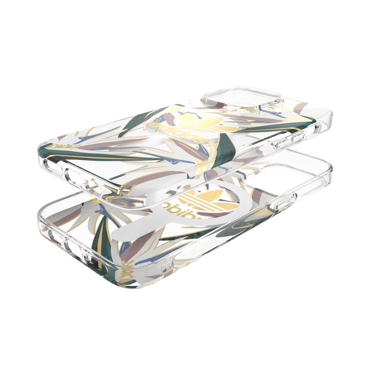 [OUTLET] iPhone 14 Pro Max スマホケース スマホカバー MagSafe対応 メタリック グラフィックデザイン Clear(クリア)/Gold(ゴールド) adidas Originals[アディダス オリジナルス] クリア 50225 (GC2976)
