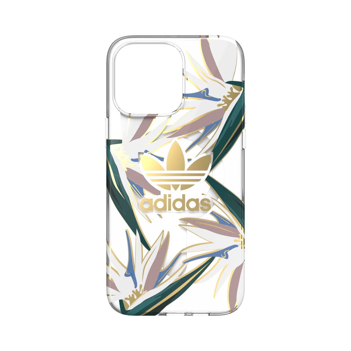 [OUTLET] iPhone 14 Pro Max スマホケース スマホカバー MagSafe対応 メタリック グラフィックデザイン Clear(クリア)/Gold(ゴールド) adidas Originals[アディダス オリジナルス] クリア 50225 (GC2976)