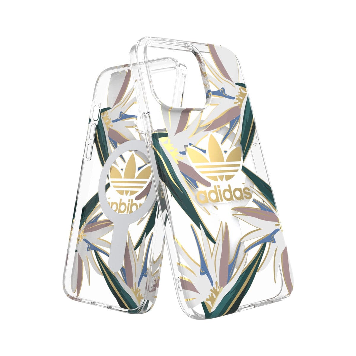 [OUTLET] iPhone 14 Pro Max スマホケース スマホカバー MagSafe対応 メタリック グラフィックデザイン Clear(クリア)/Gold(ゴールド) adidas Originals[アディダス オリジナルス] クリア 50225 (GC2976)