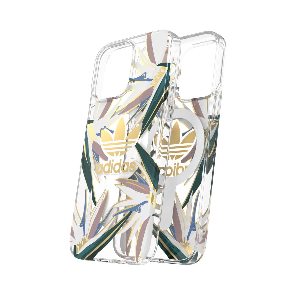 [OUTLET] iPhone 14 Pro Max スマホケース スマホカバー MagSafe対応 メタリック グラフィックデザイン Clear(クリア)/Gold(ゴールド) adidas Originals[アディダス オリジナルス] クリア 50225 (GC2976)