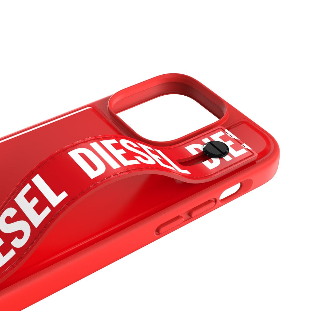 [OUTLET] iPhone 14 Pro スマホケース スマホカバー ハンドストラップ Red(レッド)/White(ホワイト) Handstrap スタンド機能 リング付 DIESEL[ディーゼル] レッド/ホワイト 50287