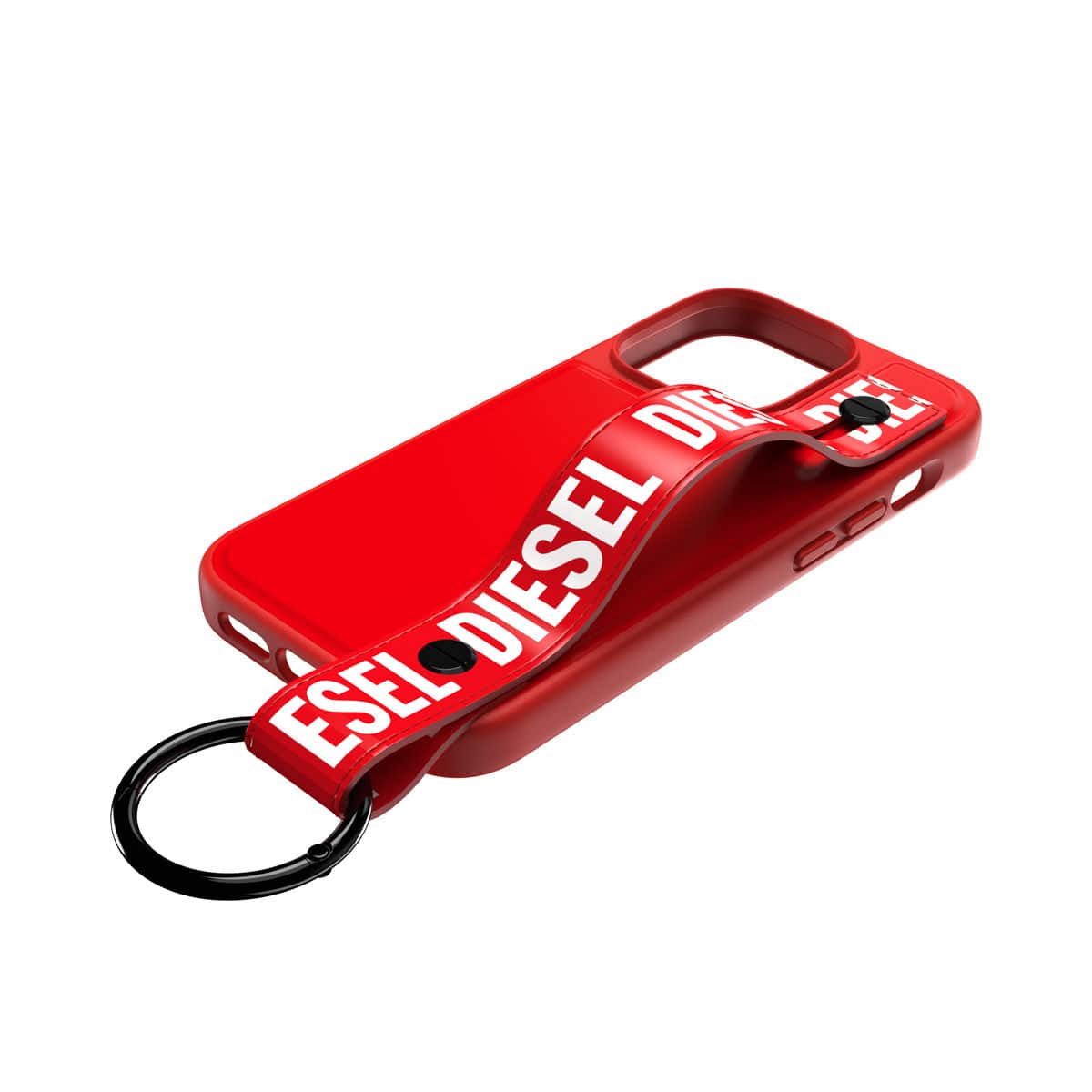 [OUTLET] iPhone 14 Pro スマホケース スマホカバー ハンドストラップ Red(レッド)/White(ホワイト) Handstrap スタンド機能 リング付 DIESEL[ディーゼル] レッド/ホワイト 50287