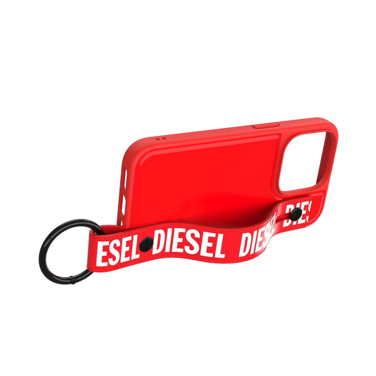 [OUTLET] iPhone 14 Pro スマホケース スマホカバー ハンドストラップ Red(レッド)/White(ホワイト) Handstrap スタンド機能 リング付 DIESEL[ディーゼル] レッド/ホワイト 50287