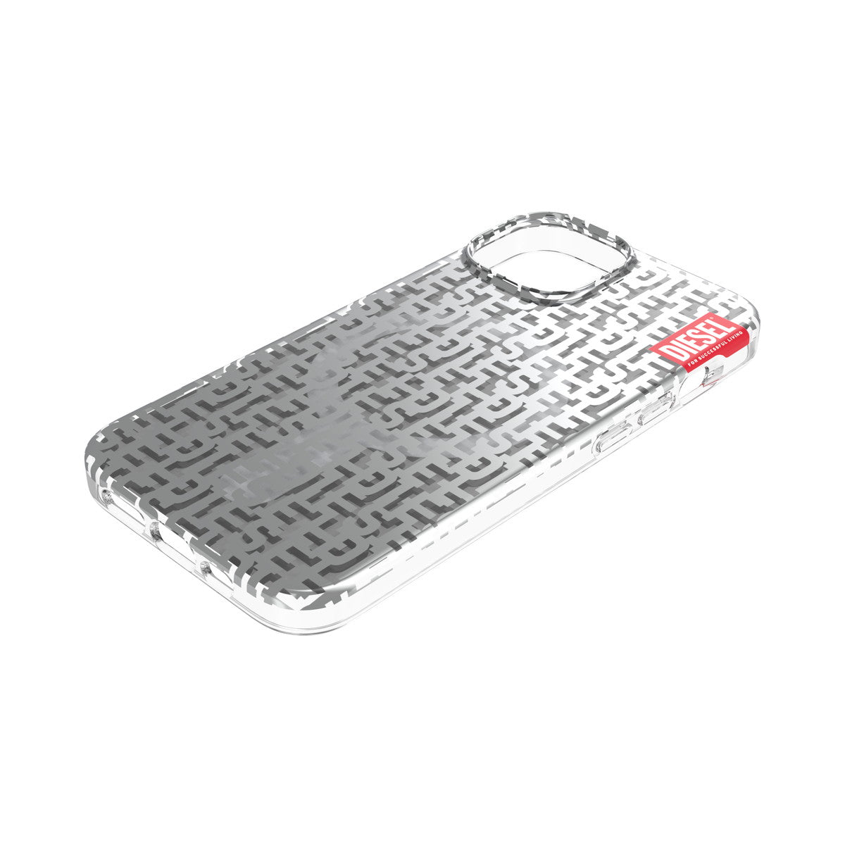 [OUTLET] iPhone 14 スマホケース スマホカバー モノグラム MagSafe対応 clear(クリア)/Silver(シルバー) DIESEL[ディーゼル] クリア/シルバー 50297