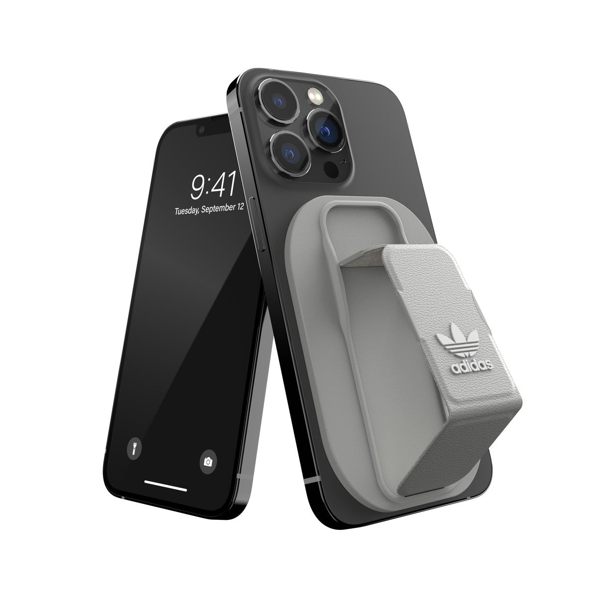 [OUTLET] スマホグリップ スマホスタンド MagSafe対応 Silver(シルバー) ロゴ グレー adidas Originals[アディダス オリジナルス] シルバー 50323 (GC3000)