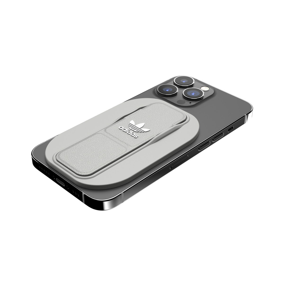[OUTLET] スマホグリップ スマホスタンド MagSafe対応 Silver(シルバー) ロゴ グレー adidas Originals[アディダス オリジナルス] シルバー 50323 (GC3000)