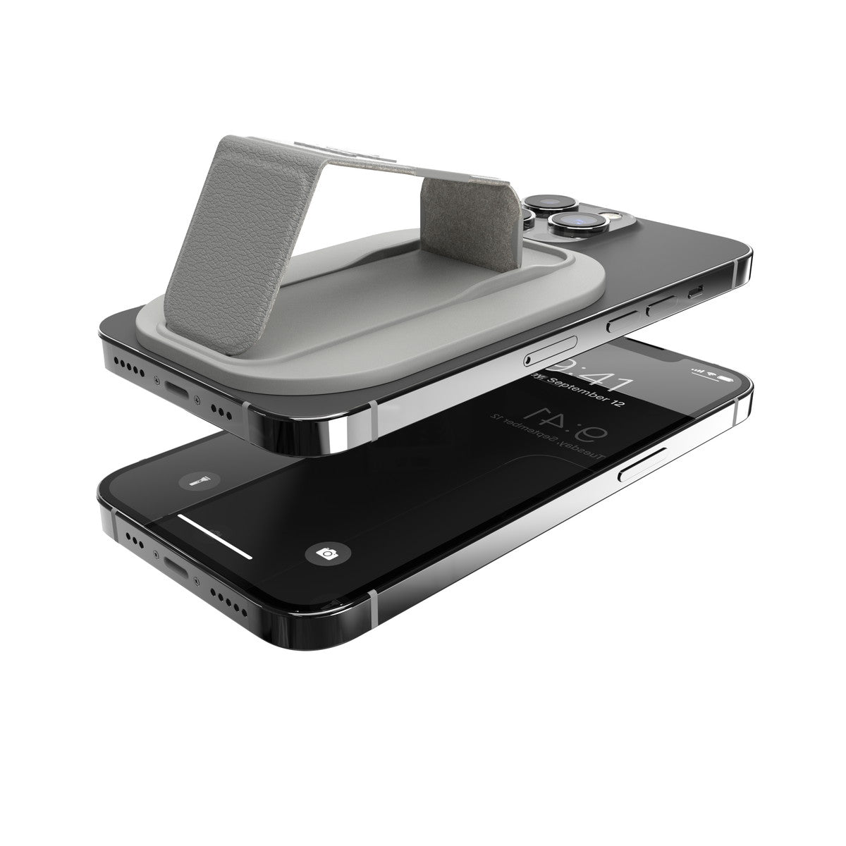 [OUTLET] スマホグリップ スマホスタンド MagSafe対応 Silver(シルバー) ロゴ グレー adidas Originals[アディダス オリジナルス] シルバー 50323 (GC3000)