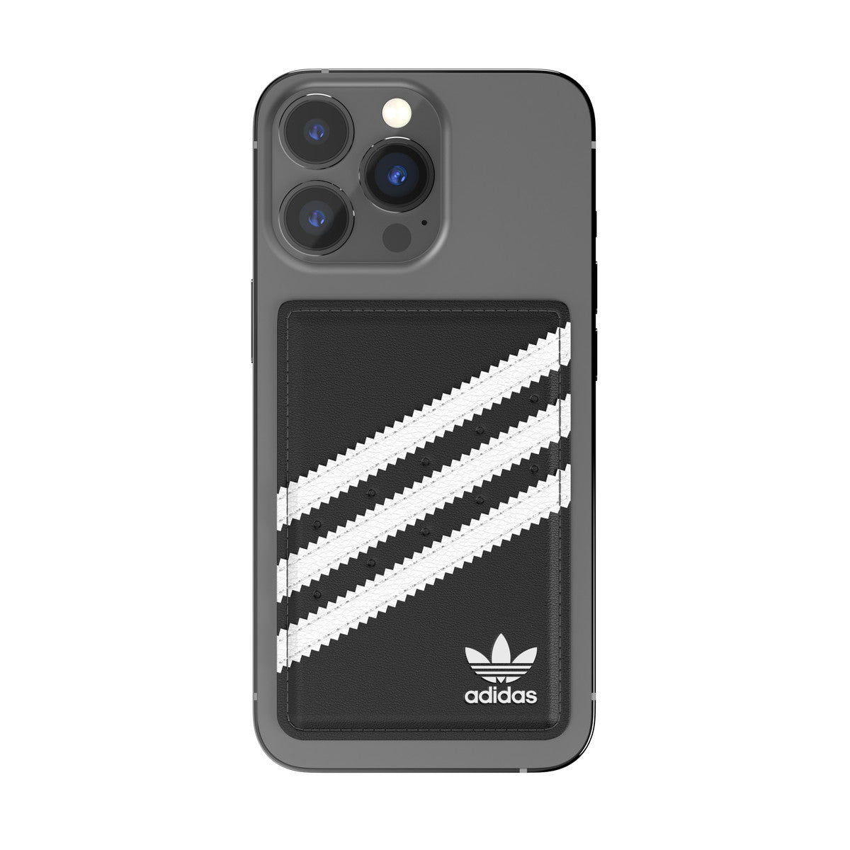 [OUTLET] スマホ用カードケース ユニバーサルポケット MagSafe対応 SAMBA(サンバ)シリーズ Black(ブラック)/White(ホワイト) ロゴ didas Originals[アディダス オリジナルス] (50325(GC3002))