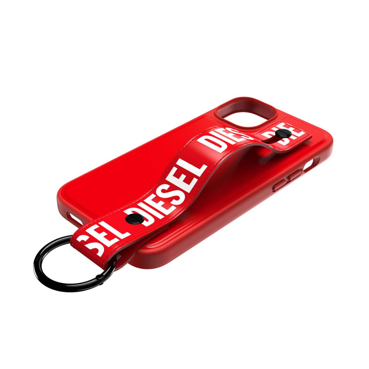 [OUTLET] iPhone 14 Plus スマホケース スマホカバー ハンドストラップ Red(レッド)/White(ホワイト) Handstrap スタンド機能 リング付 DIESEL[ディーゼル] レッド/ホワイト 51498