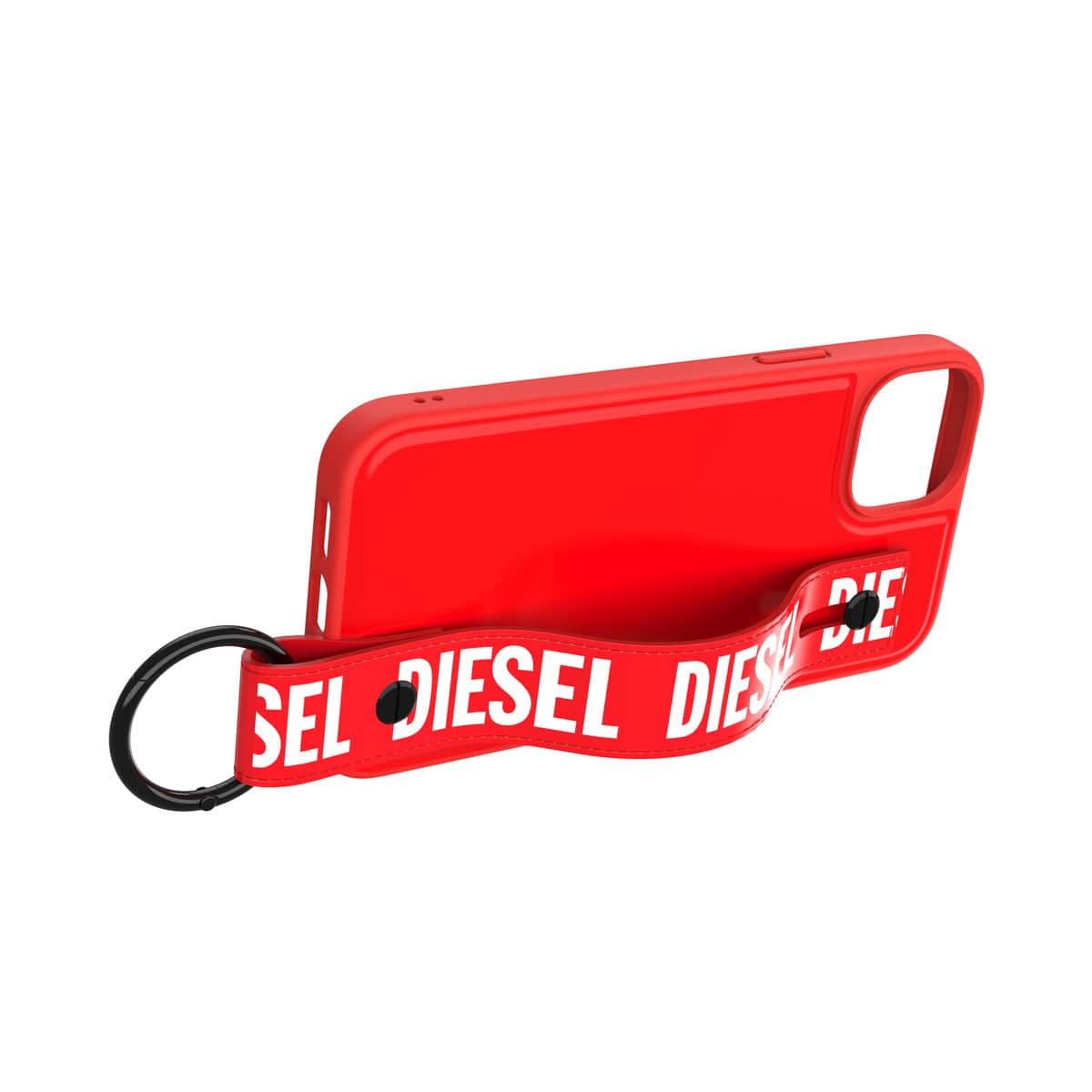 [OUTLET] iPhone 14 Plus スマホケース スマホカバー ハンドストラップ Red(レッド)/White(ホワイト) Handstrap スタンド機能 リング付 DIESEL[ディーゼル] レッド/ホワイト 51498