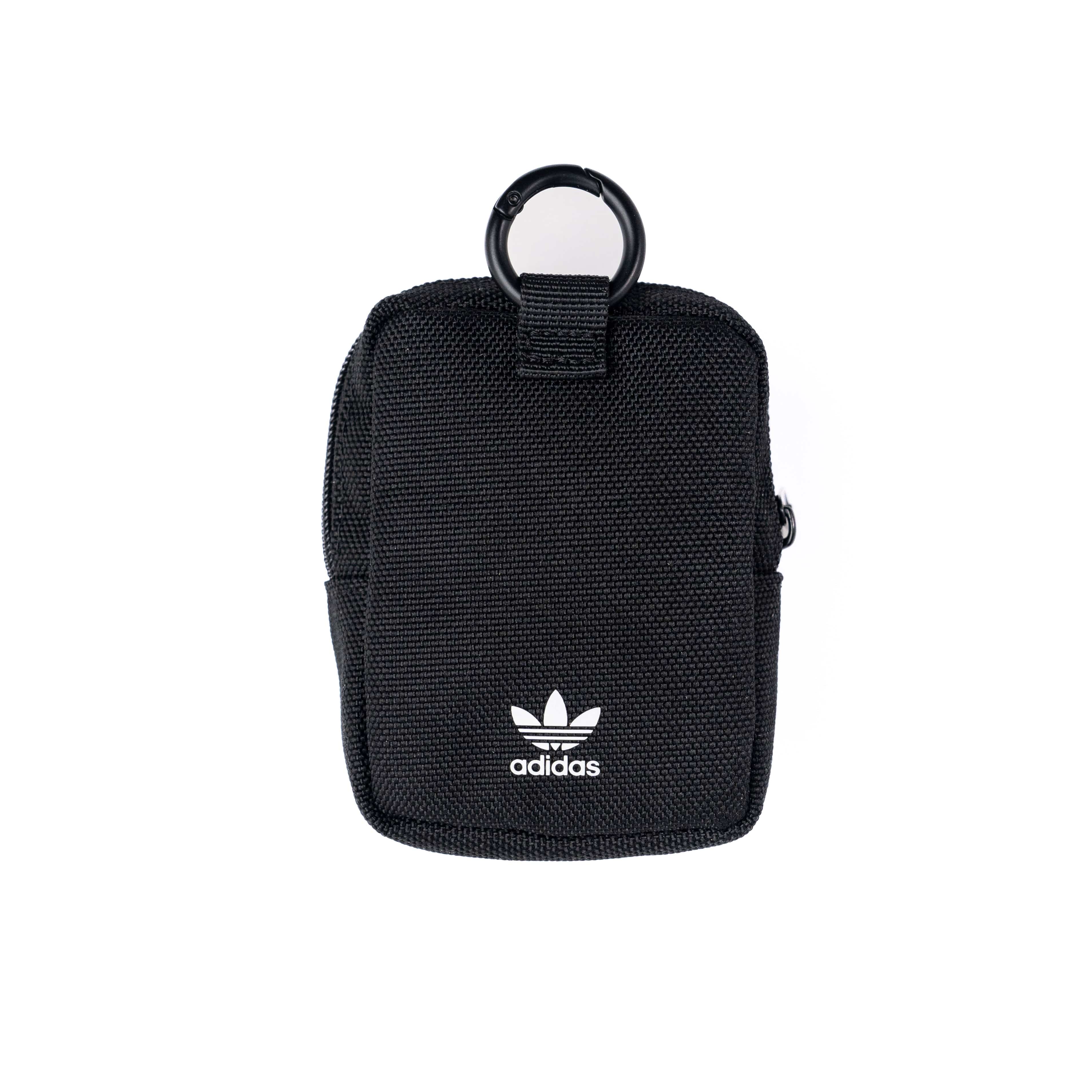 [OUTLET] ユニバーサルポーチ スモール Black(ブラック)/White(ホワイト) Small Tech Pouch ロゴ イヤホン/ガジェット/小物入れ リング(カラビナ)付 adidas Originals[アディダス オリジナルス] ブラック/ホワイト 51724 (IQ5119)