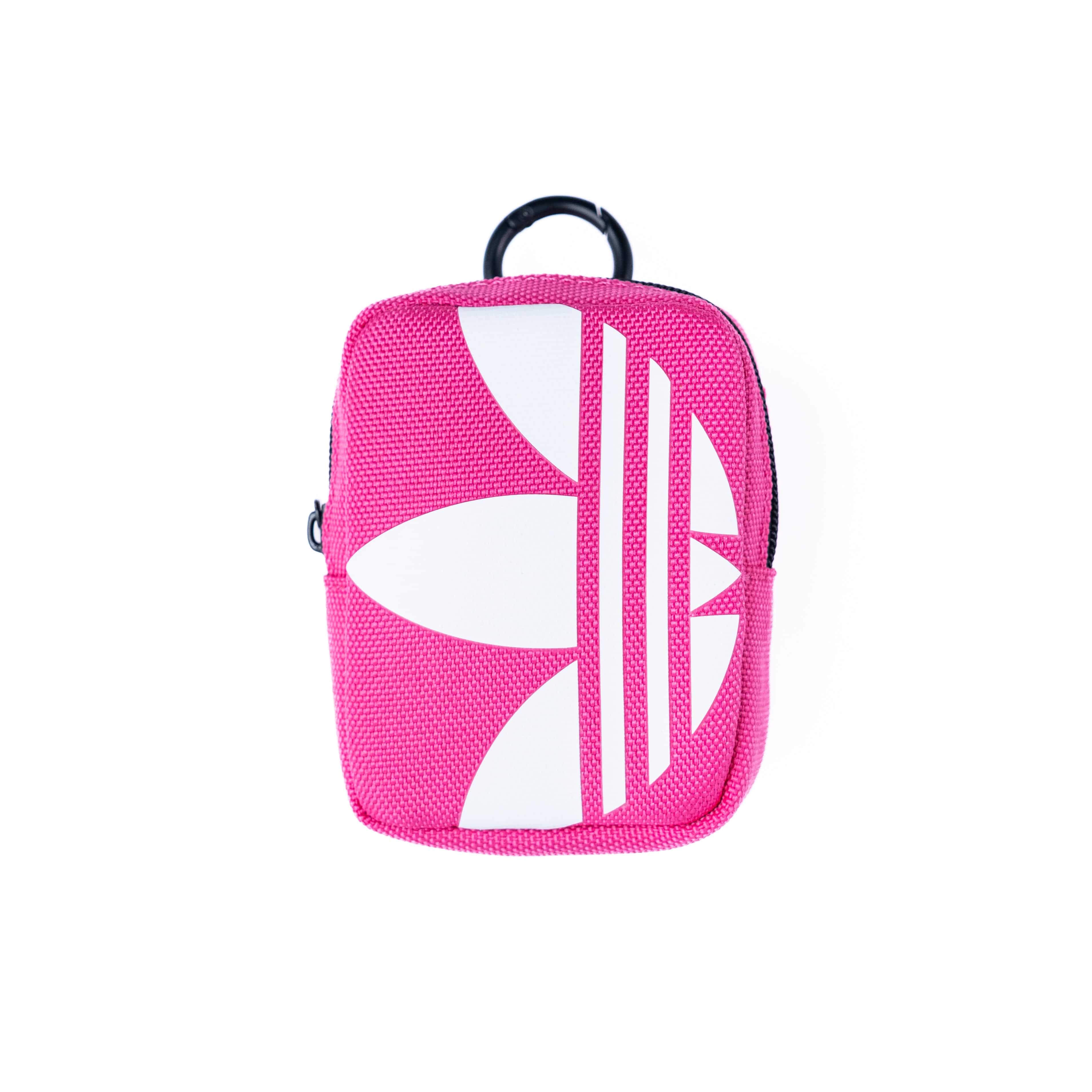 [OUTLET] ユニバーサルポーチ スモール Pink(ピンク)/White(ホワイト) Small Tech Pouch ロゴ イヤホン/ガジェット/小物入れ リング(カラビナ)付 adidas Originals[アディダス オリジナルス] ピンク/ホワイト 51728 (IQ5123)