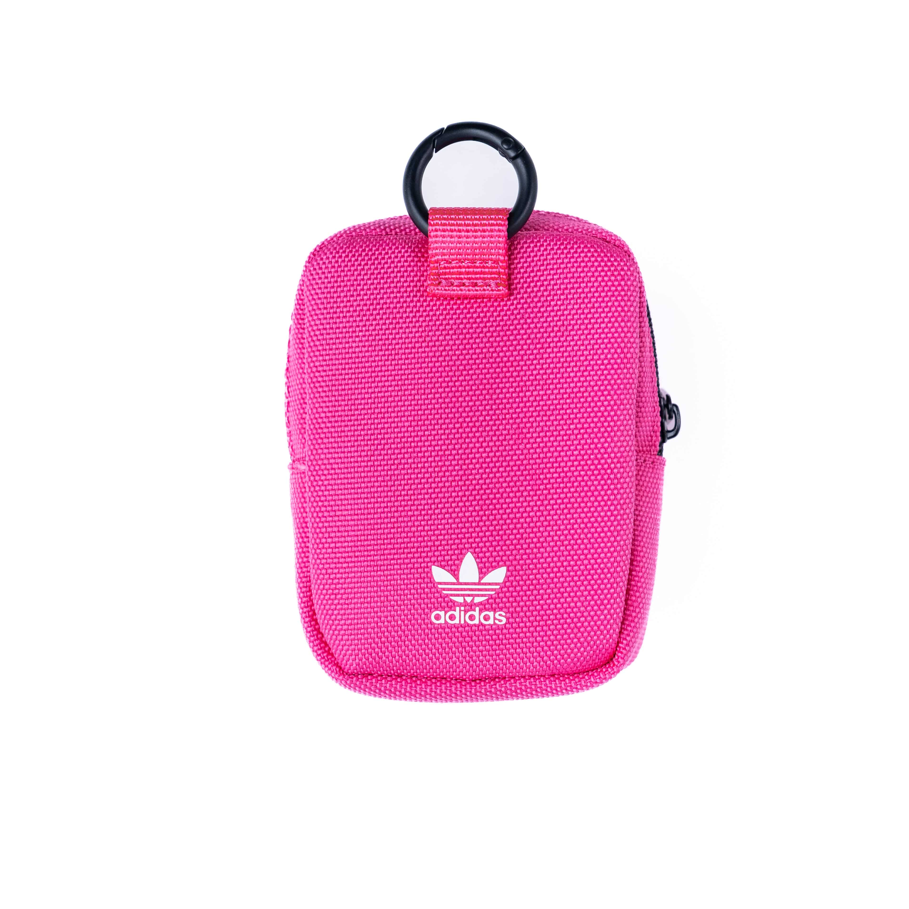 [OUTLET] ユニバーサルポーチ スモール Pink(ピンク)/White(ホワイト) Small Tech Pouch ロゴ イヤホン/ガジェット/小物入れ リング(カラビナ)付 adidas Originals[アディダス オリジナルス] ピンク/ホワイト 51728 (IQ5123)