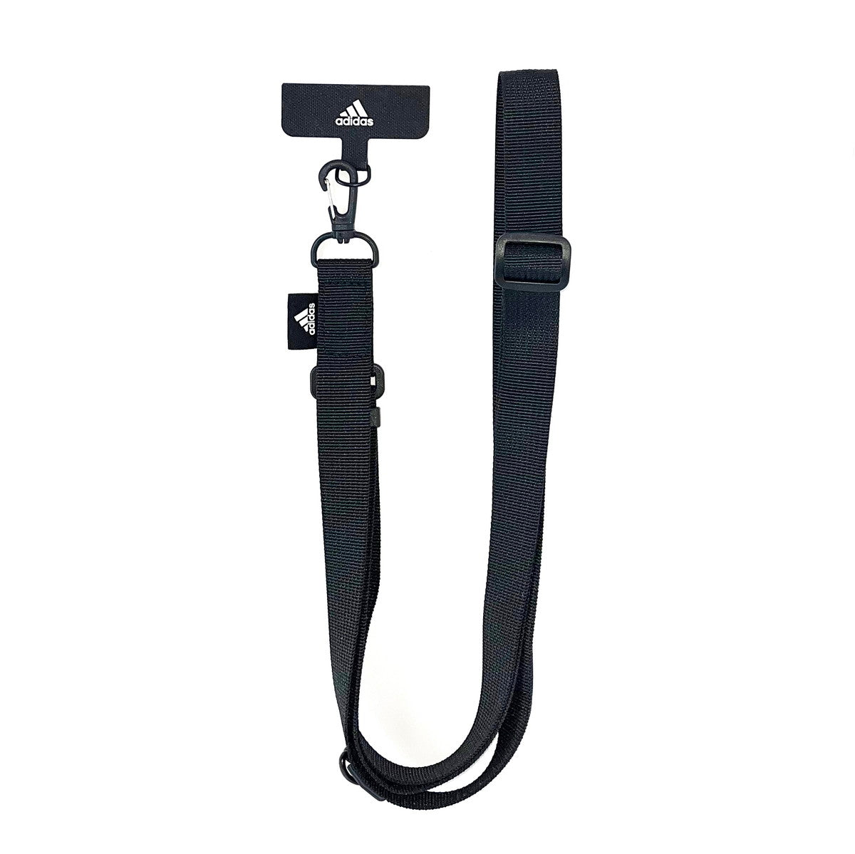 [OUTLET] フォンネックストラップ ショルダーストラップ ワイド幅 フォンタブ付 Universal Necklace Wide Lucid Black(ブラック)/White(ホワイト) adidas SPORTSWEAR[アディダス スポーツウェア] ブラック/ホワイト 53682 (IR3623)