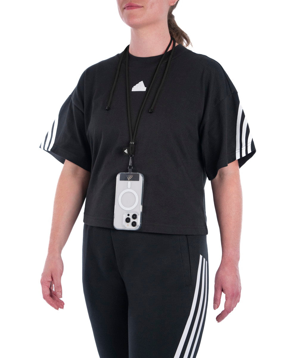 [OUTLET] フォンネックストラップ ショルダーストラップ フォンタブ付 Universal Necklace Black(ブラック)/White(ホワイト) adidas SPORTSWEAR[アディダス スポーツウェア] ブラック/ホワイト 53683 (IR3624)