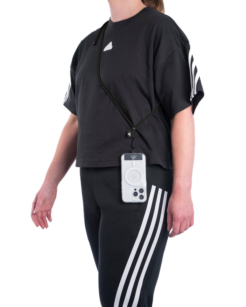 [OUTLET] フォンネックストラップ ショルダーストラップ フォンタブ付 Universal Necklace Black(ブラック)/White(ホワイト) adidas SPORTSWEAR[アディダス スポーツウェア] ブラック/ホワイト 53683 (IR3624)