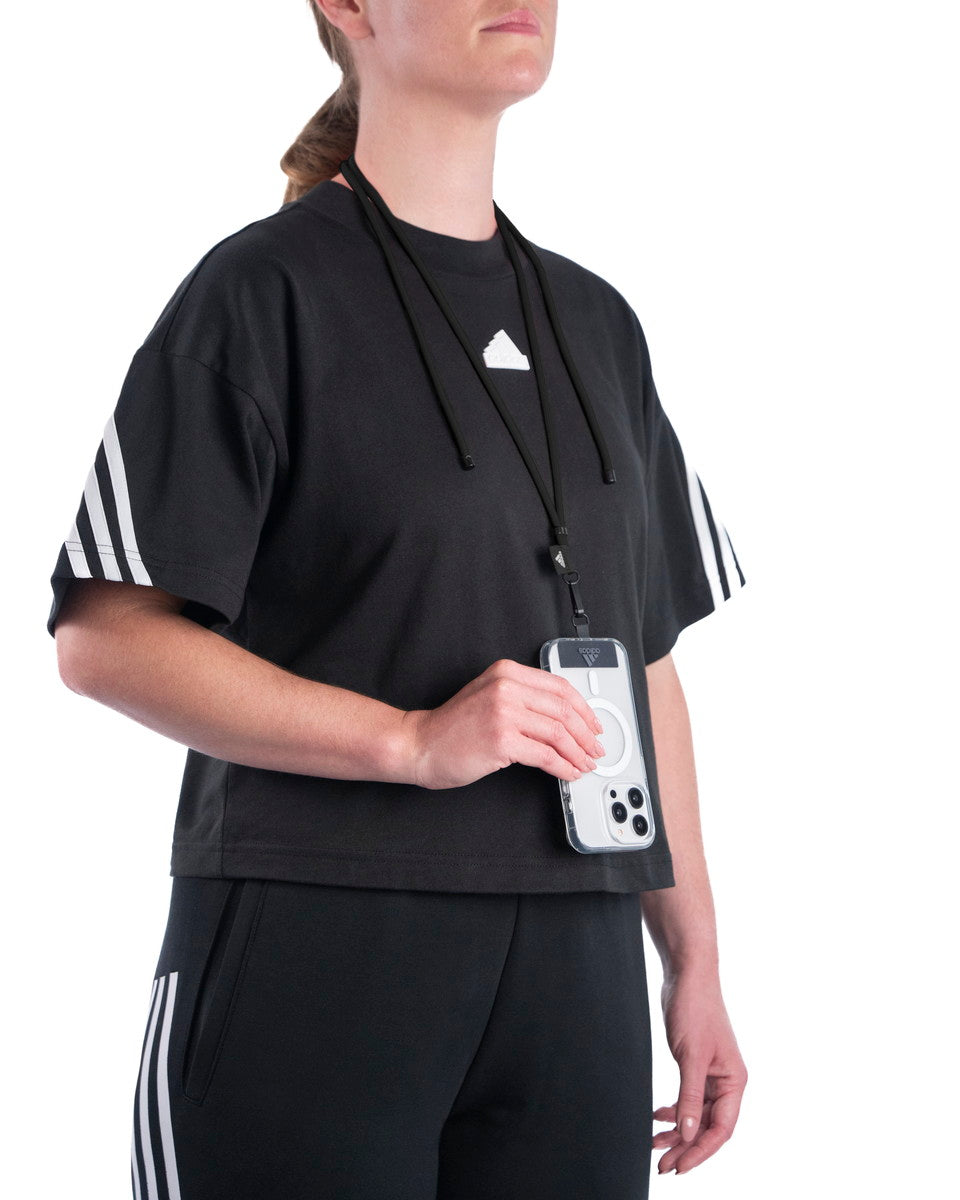 [OUTLET] フォンネックストラップ ショルダーストラップ フォンタブ付 Universal Necklace Black(ブラック)/White(ホワイト) adidas SPORTSWEAR[アディダス スポーツウェア] ブラック/ホワイト 53683 (IR3624)