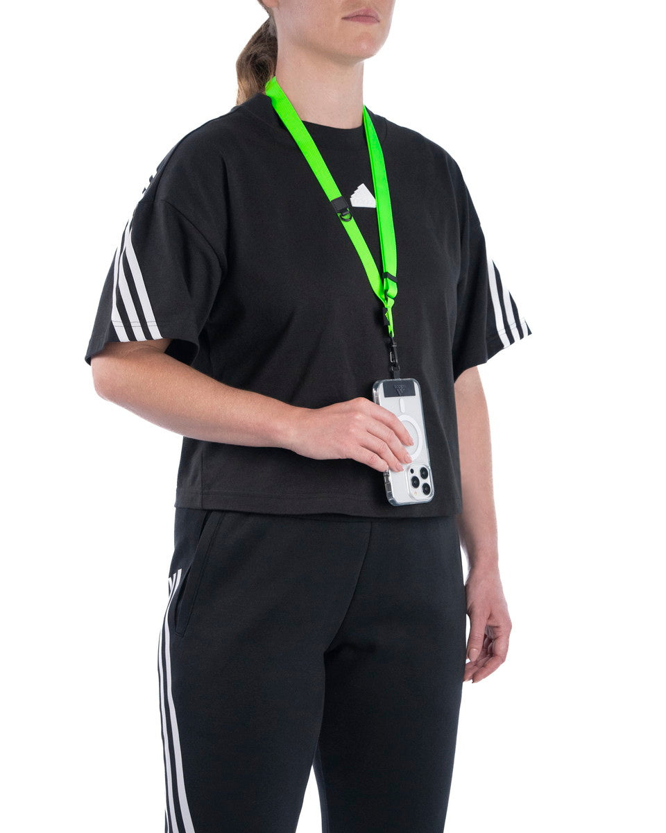 [OUTLET] フォンネックストラップ ショルダーストラップ ワイド幅 フォンタブ付 Universal Necklace Wide Lucid Yellow-Green Lemon(レモン)/Black(ブラック) きみどり (53685(IR3626)) きみどり/ブラック