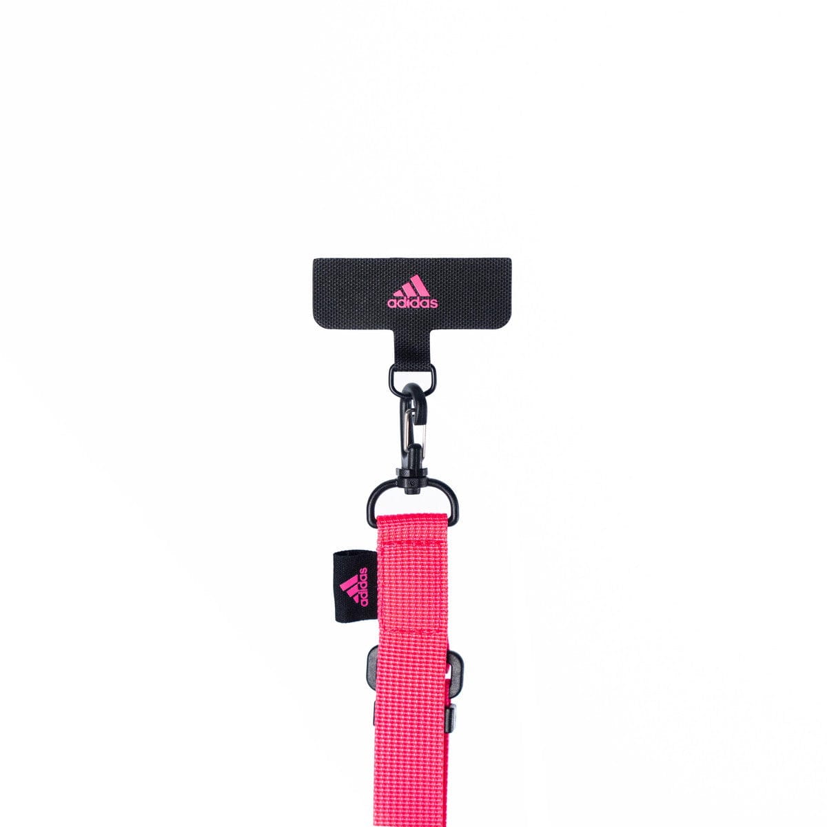 [OUTLET] フォンネックストラップ ショルダーストラップ ワイド幅 フォンタブ付 Universal Necklace Wide Lucid Pink(ルーシッドピンク)/Black(ブラック) adidas SPORTSWEAR[アディダス スポーツウェア] ピンク/ブラック 53686 (IR3627)
