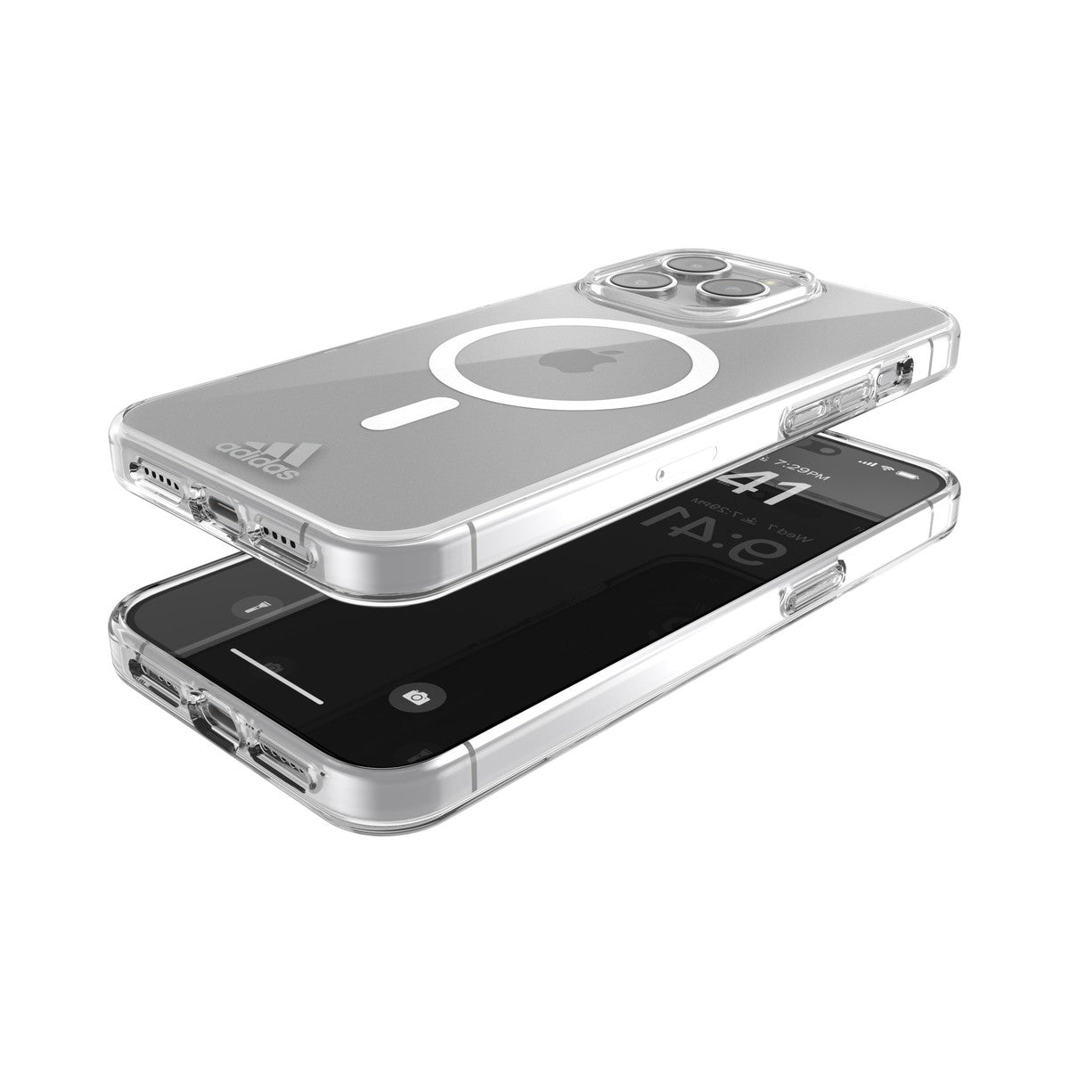 [OUTLET] iPhone 15 Pro Max スマホケース スマホカバー MagSafe対応 Recycled MagSafe Case Clear(クリア)/Silver(シルバー) adidas SPORTSWEAR[アディダス スポーツウェア] クリア/シルバー 53727 (IR3957)