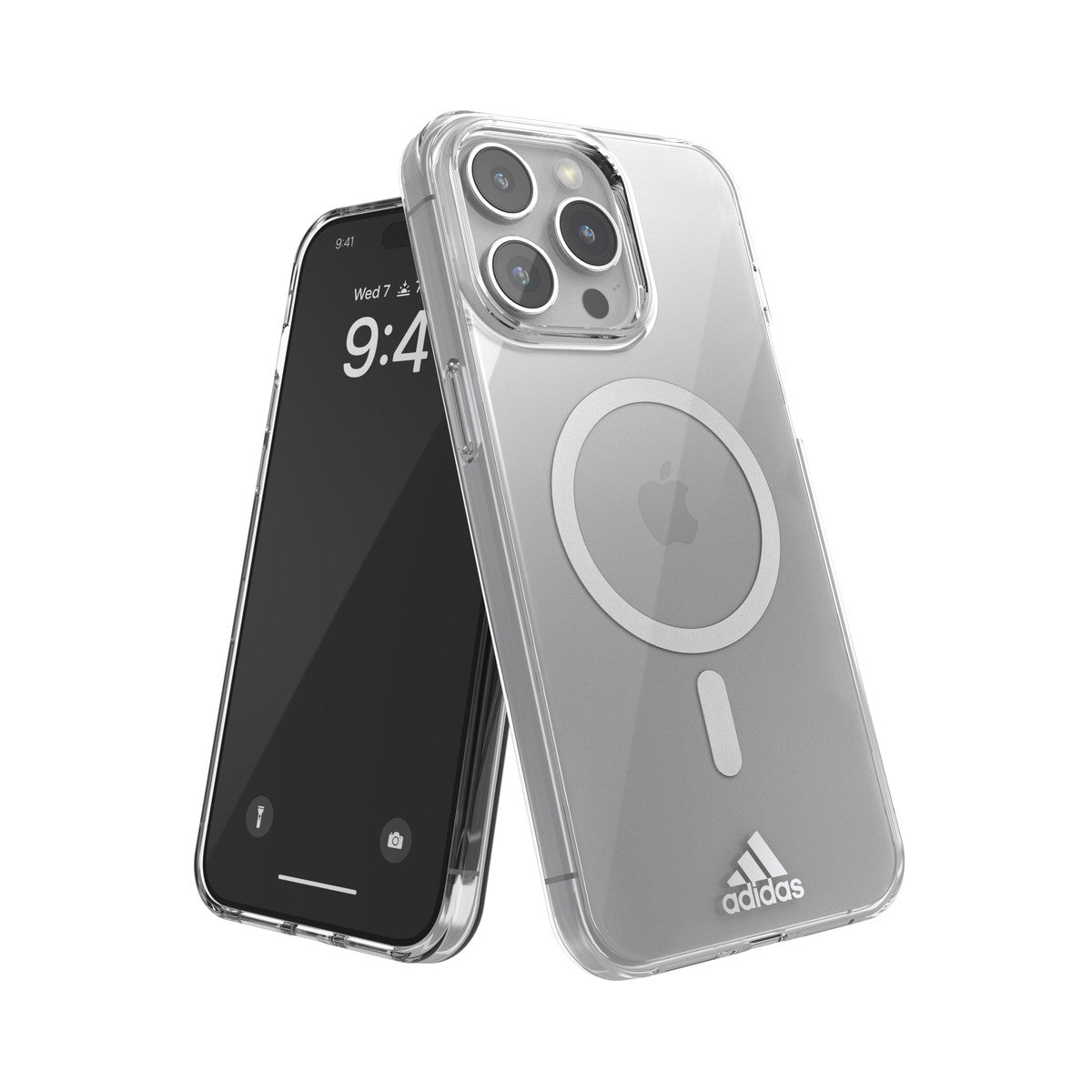 [OUTLET] iPhone 15 Pro Max スマホケース スマホカバー MagSafe対応 Recycled MagSafe Case Clear(クリア)/Silver(シルバー) adidas SPORTSWEAR[アディダス スポーツウェア] クリア/シルバー 53727 (IR3957)