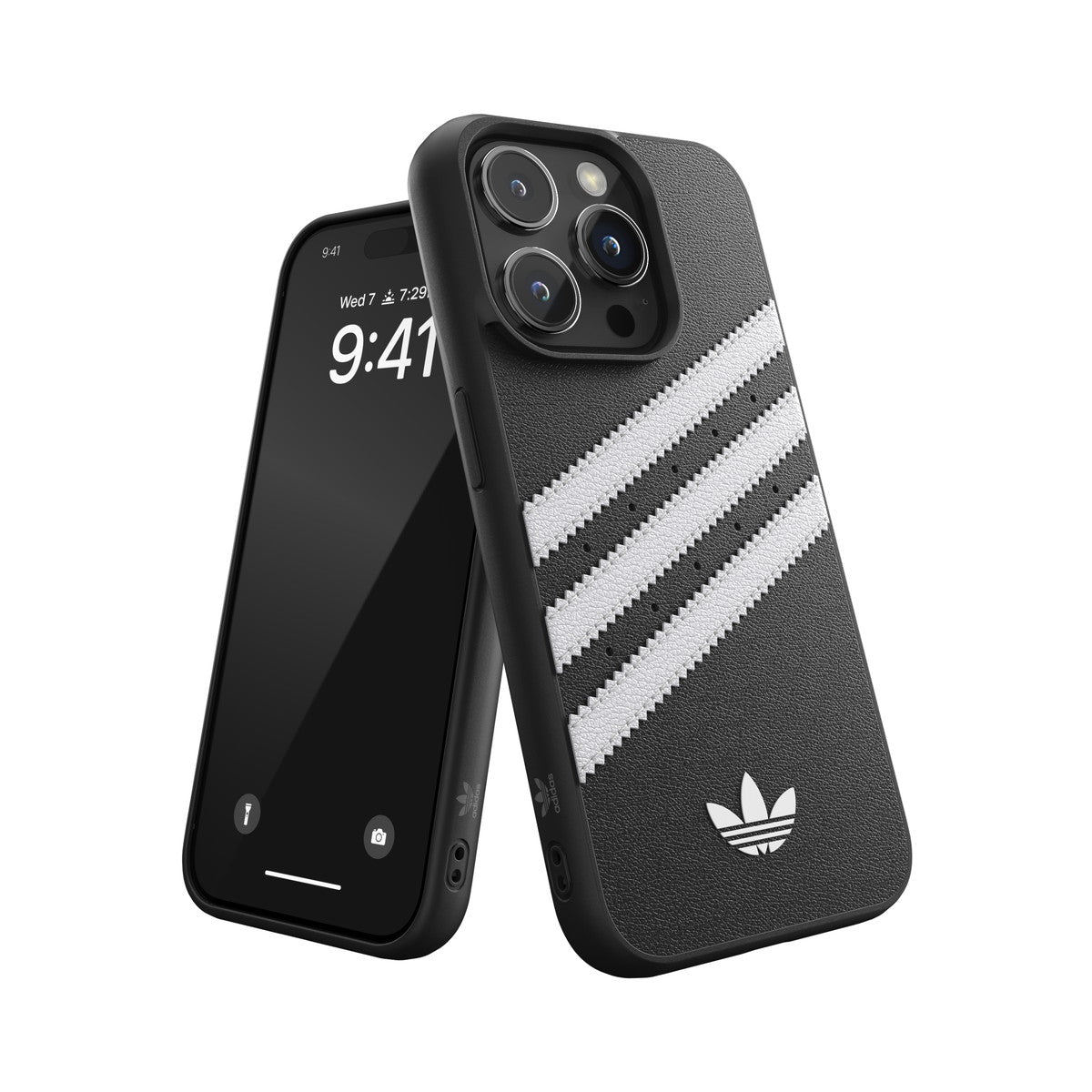 [OUTLET] iPhone 15 Pro スマホケース スマホカバー SAMBA(サンバ)シリーズ ロゴ Black(ブラック)/White(ホワイト) adidas Originals[アディダス オリジナルス] ブラック 53810 (IR3850)