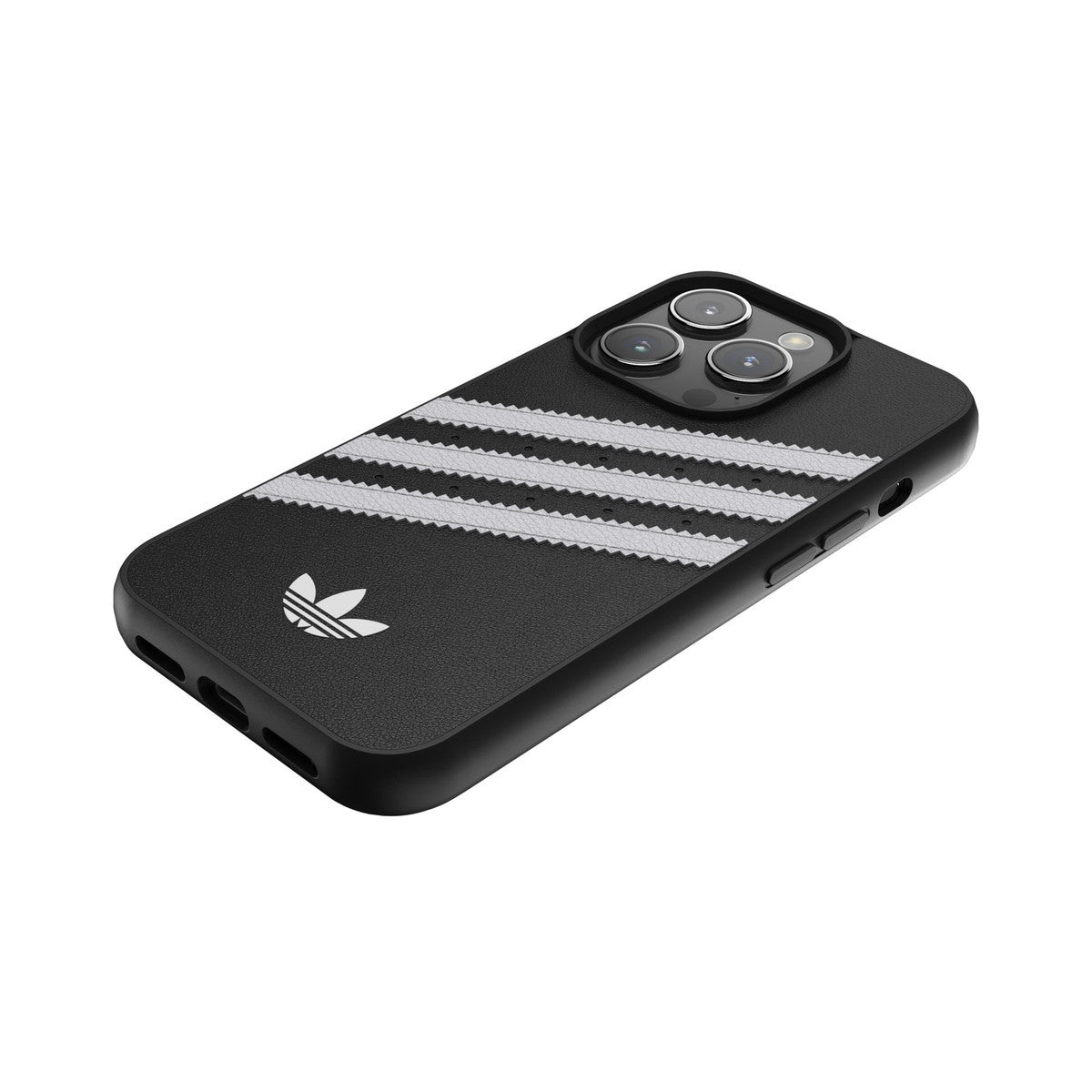 [OUTLET] iPhone 15 Pro スマホケース スマホカバー SAMBA(サンバ)シリーズ ロゴ Black(ブラック)/White(ホワイト) adidas Originals[アディダス オリジナルス] ブラック 53810 (IR3850)