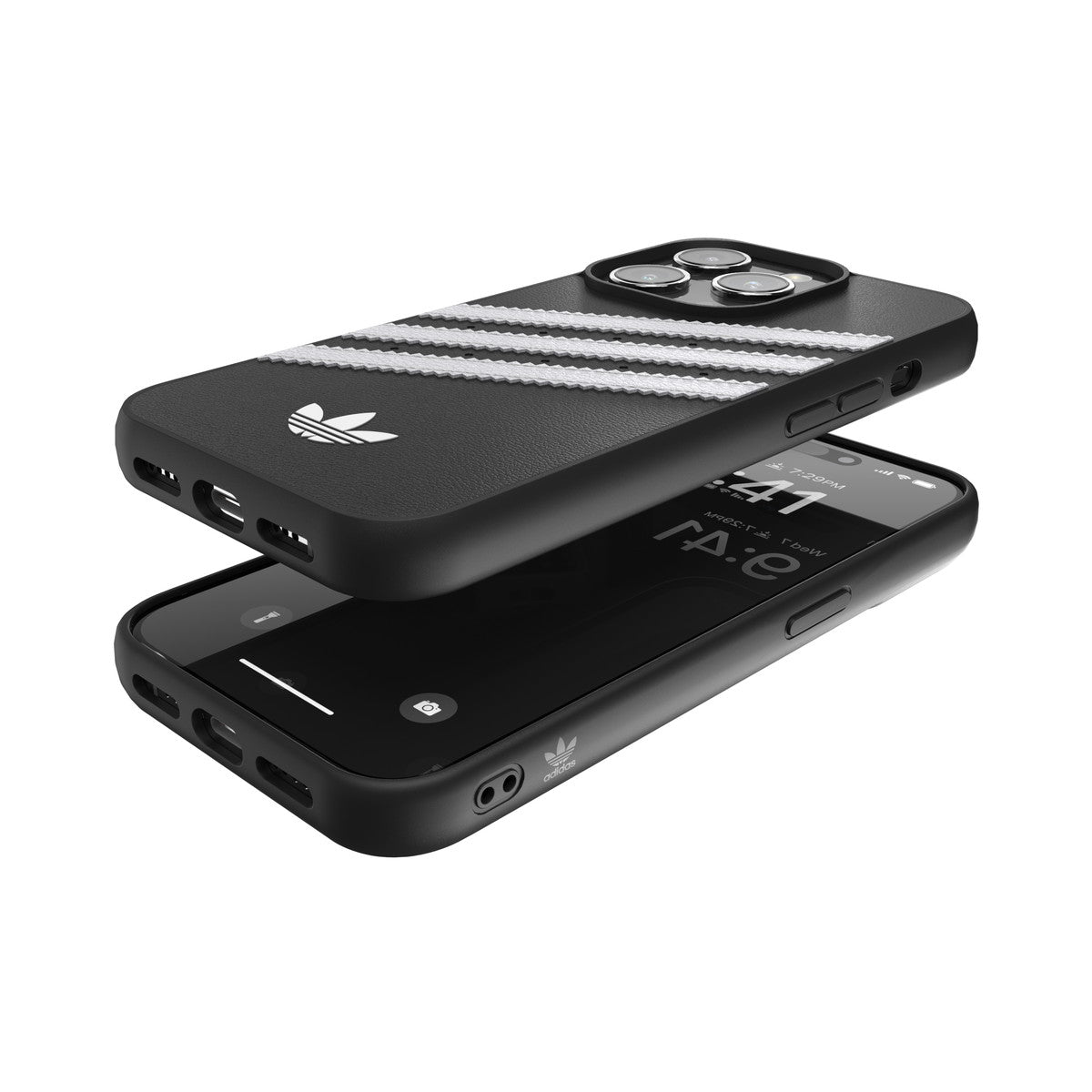 [OUTLET] iPhone 15 Pro スマホケース スマホカバー SAMBA(サンバ)シリーズ ロゴ Black(ブラック)/White(ホワイト) adidas Originals[アディダス オリジナルス] ブラック 53810 (IR3850)