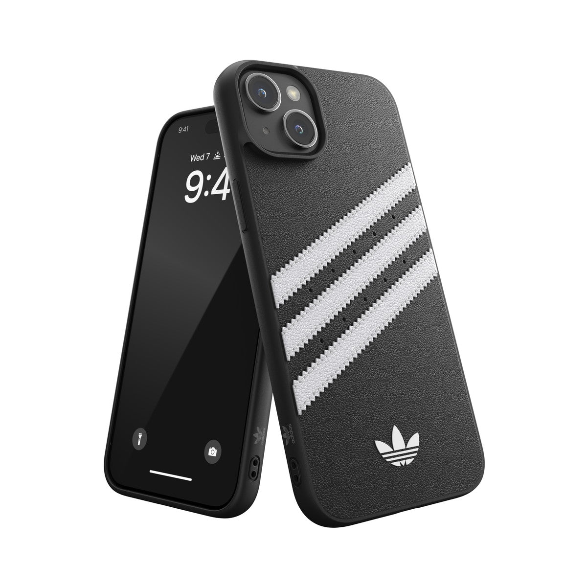 [OUTLET] iPhone 15 Plus スマホケース スマホカバー SAMBA(サンバ)シリーズ ロゴ Black(ブラック)/White(ホワイト) adidas Originals[アディダス オリジナルス] ブラック 53811 (IR3851)