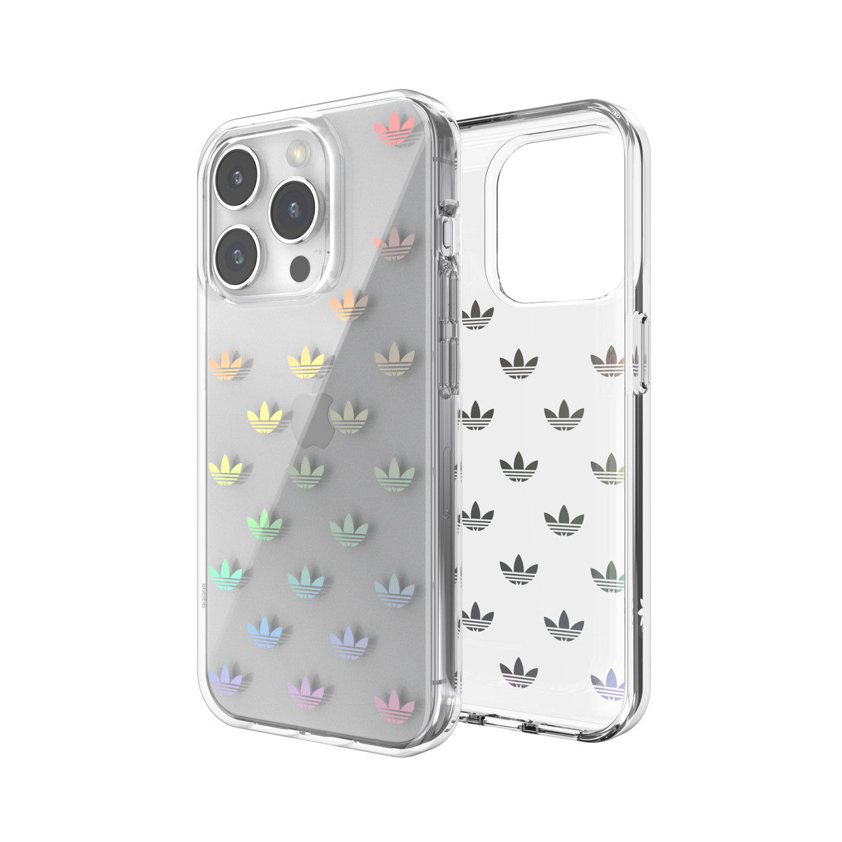 [OUTLET] iPhone 15 Pro スマホケース スマホカバー カラフルホログラフィック ロゴ ENTRY Colorful Clear(クリア) adidas Originals[アディダス オリジナルス] クリア/カラフル 53821 (IR3861)