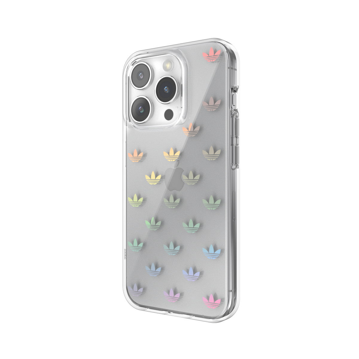 [OUTLET] iPhone 15 Pro スマホケース スマホカバー カラフルホログラフィック ロゴ ENTRY Colorful Clear(クリア) adidas Originals[アディダス オリジナルス] クリア/カラフル 53821 (IR3861)