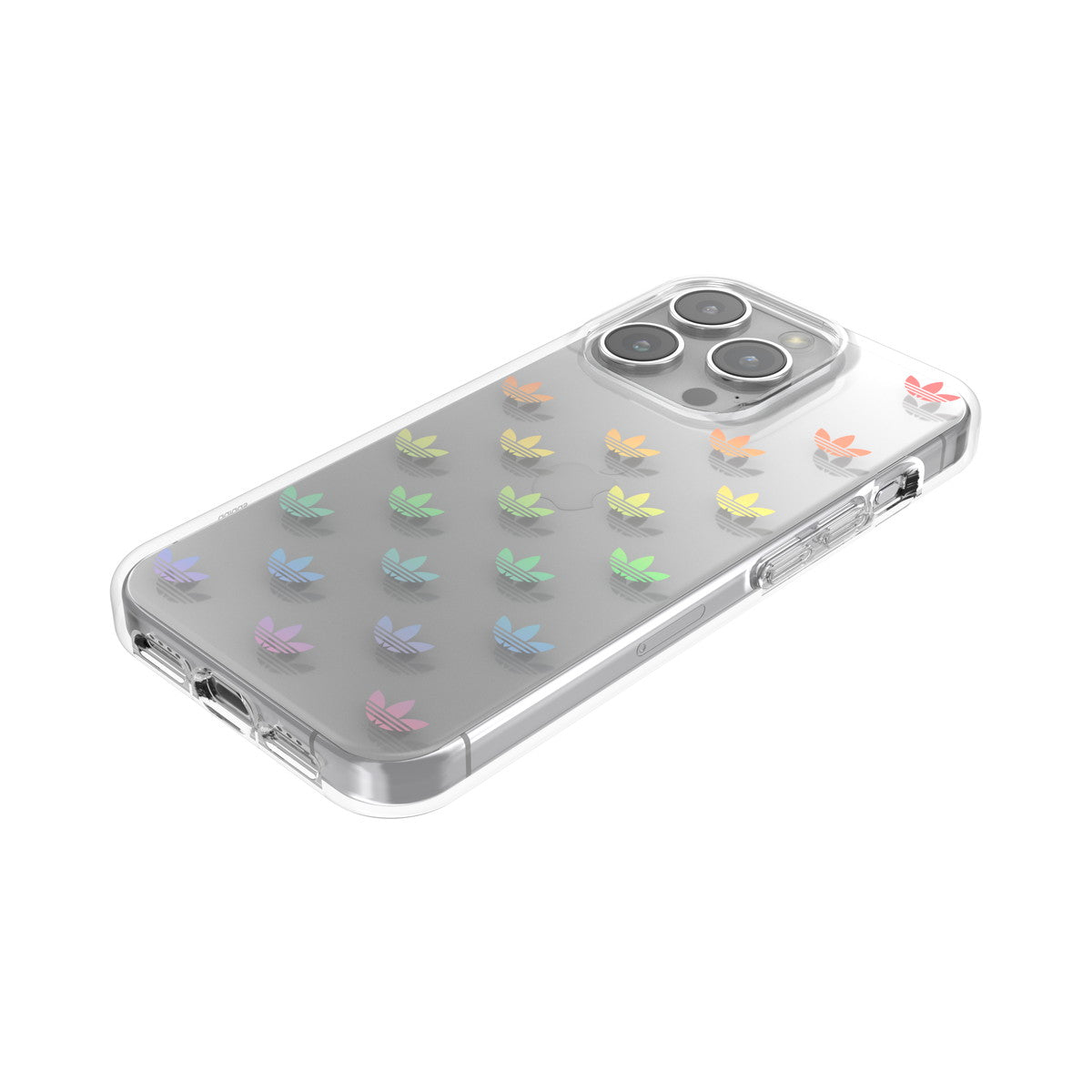[OUTLET] iPhone 15 Pro スマホケース スマホカバー カラフルホログラフィック ロゴ ENTRY Colorful Clear(クリア) adidas Originals[アディダス オリジナルス] クリア/カラフル 53821 (IR3861)