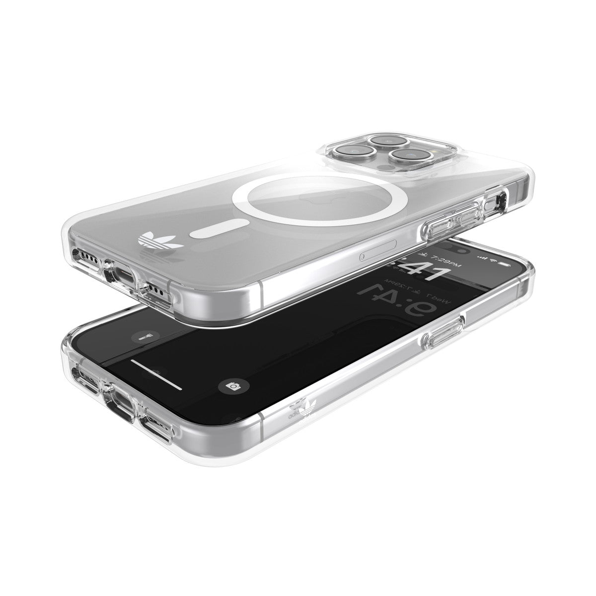 [OUTLET] iPhone 15 Pro スマホケース スマホカバー MagSafe対応 シンプル ロゴ CLEAR(クリア) adidas Originals[アディダス オリジナルス] クリア 53827 (IR3867)