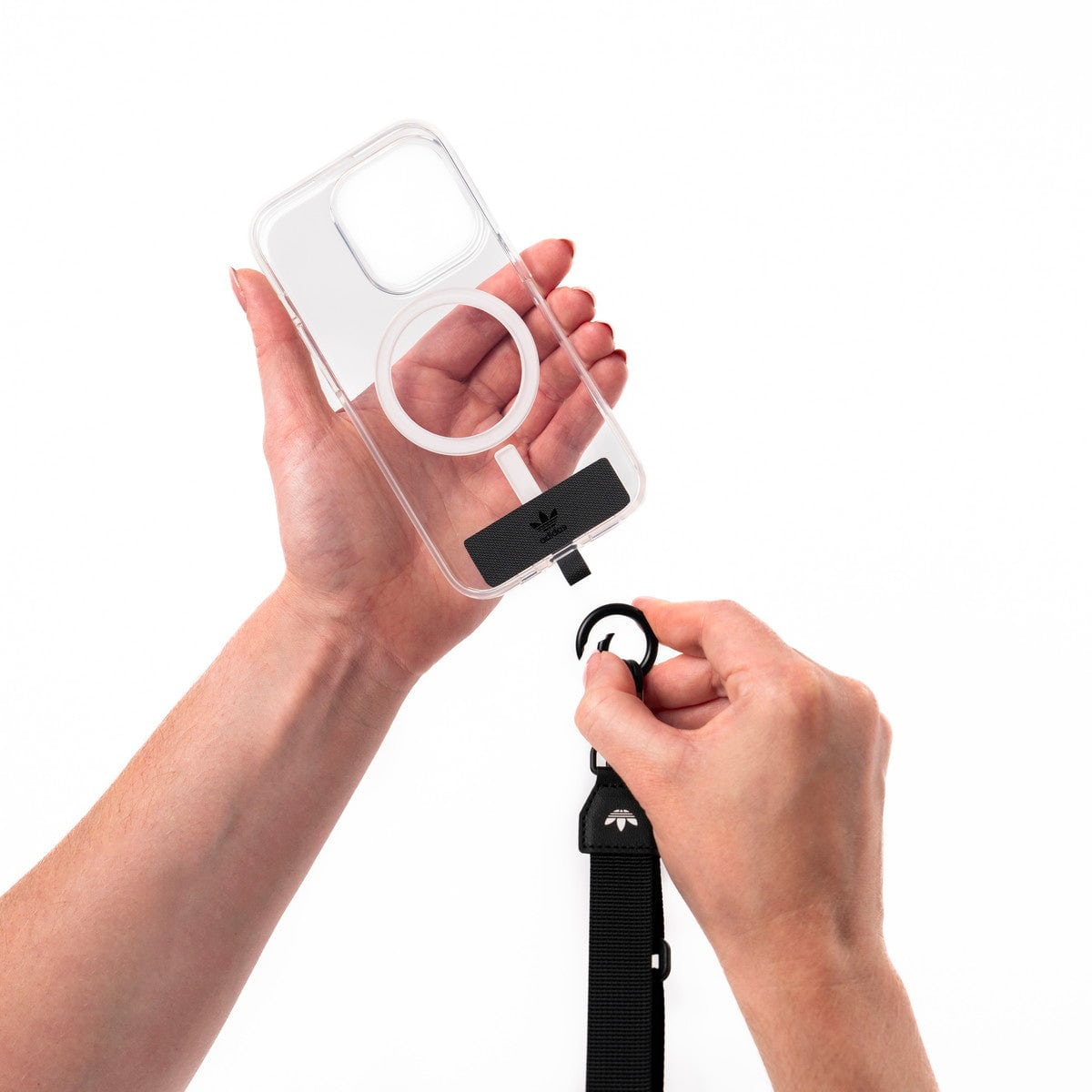 [OUTLET] ネックストラップ ショルダーストラップ ワイド幅 Black(ブラック)/White(ホワイト) Necklace Wide ロゴ adidas Originals[アディダス オリジナルス] ブラック 53839 (IR3878)