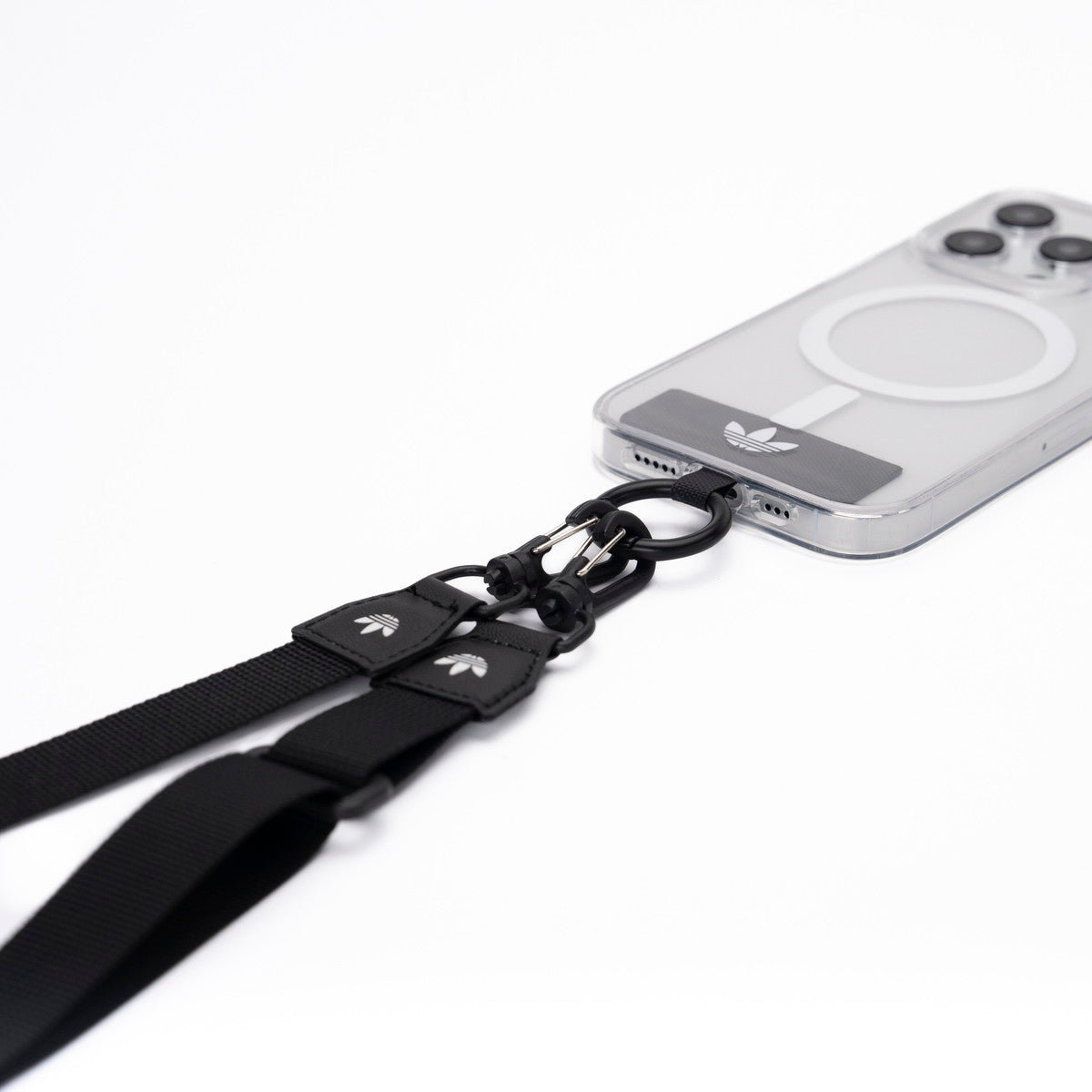 [OUTLET] ネックストラップ ショルダーストラップ ワイド幅 Black(ブラック)/White(ホワイト) Necklace Wide ロゴ adidas Originals[アディダス オリジナルス] ブラック 53839 (IR3878)