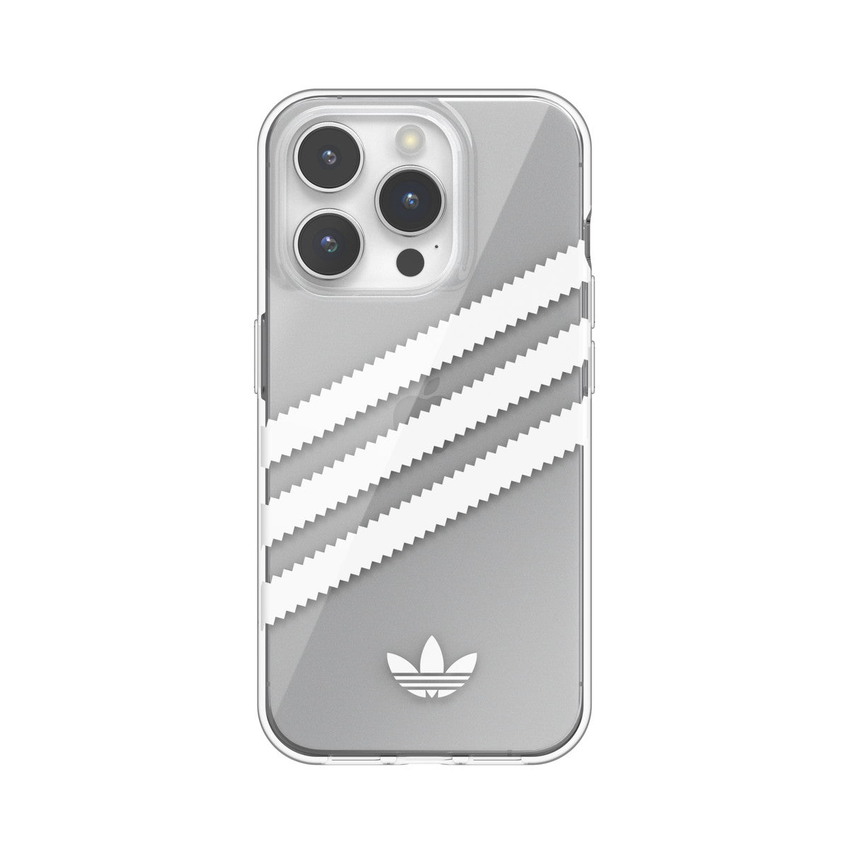 [OUTLET] iPhone 15 Pro スマホケース スマホカバー SAMBA(サンバ)シリーズ 5色カラーカスタム 3 STRIPES CLEAR w/5 films ロゴ 着せ替え クリア (53893(IR3932)) クリア/カラフル