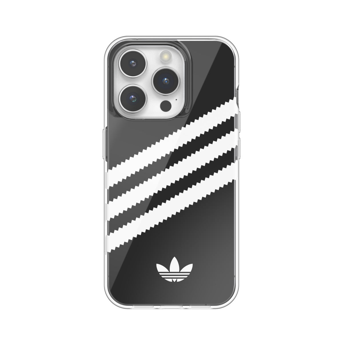 [OUTLET] iPhone 15 Pro スマホケース スマホカバー SAMBA(サンバ)シリーズ 5色カラーカスタム 3 STRIPES CLEAR w/5 films ロゴ 着せ替え クリア (53893(IR3932)) クリア/カラフル