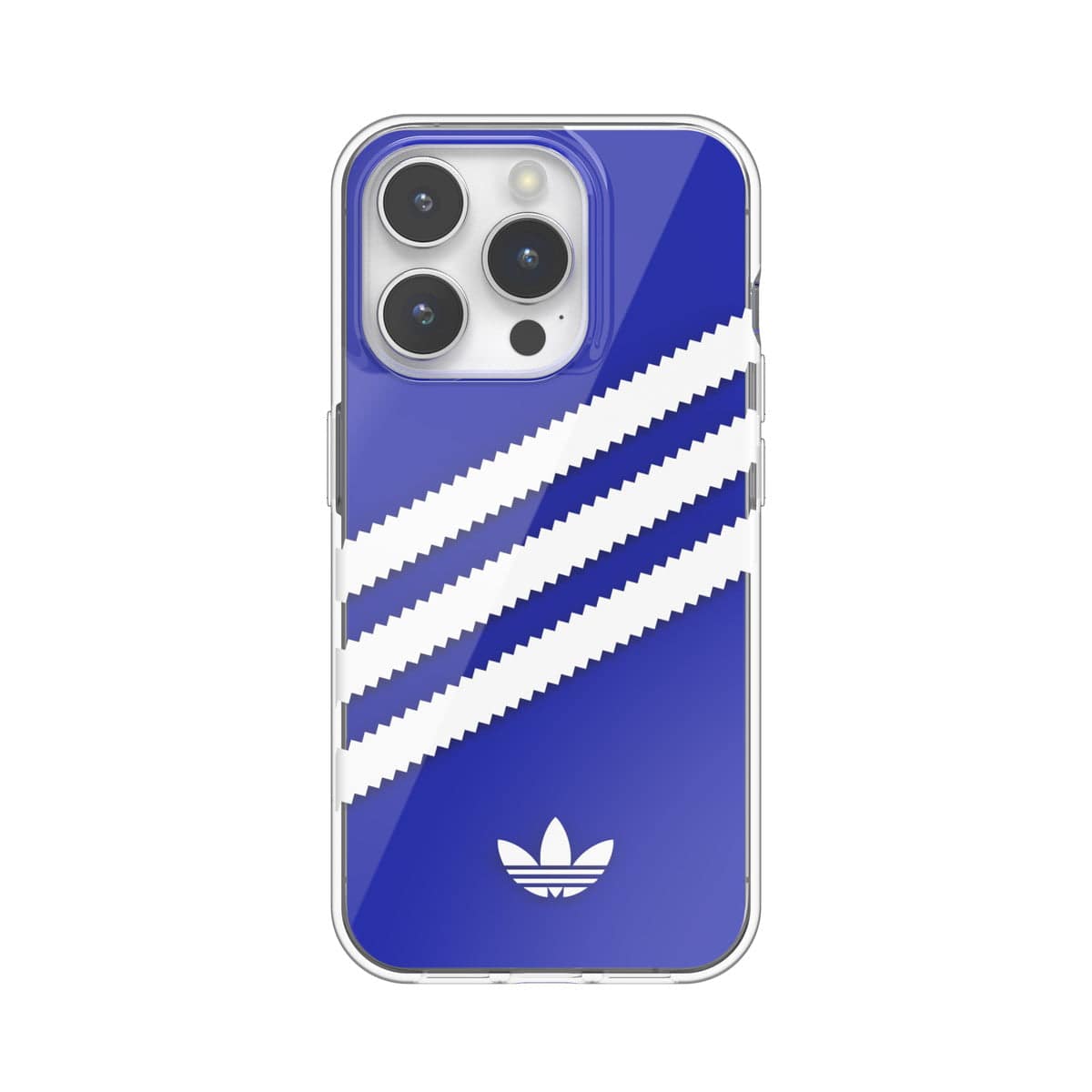 [OUTLET] iPhone 15 Pro スマホケース スマホカバー SAMBA(サンバ)シリーズ 5色カラーカスタム 3 STRIPES CLEAR w/5 films ロゴ 着せ替え クリア (53893(IR3932)) クリア/カラフル