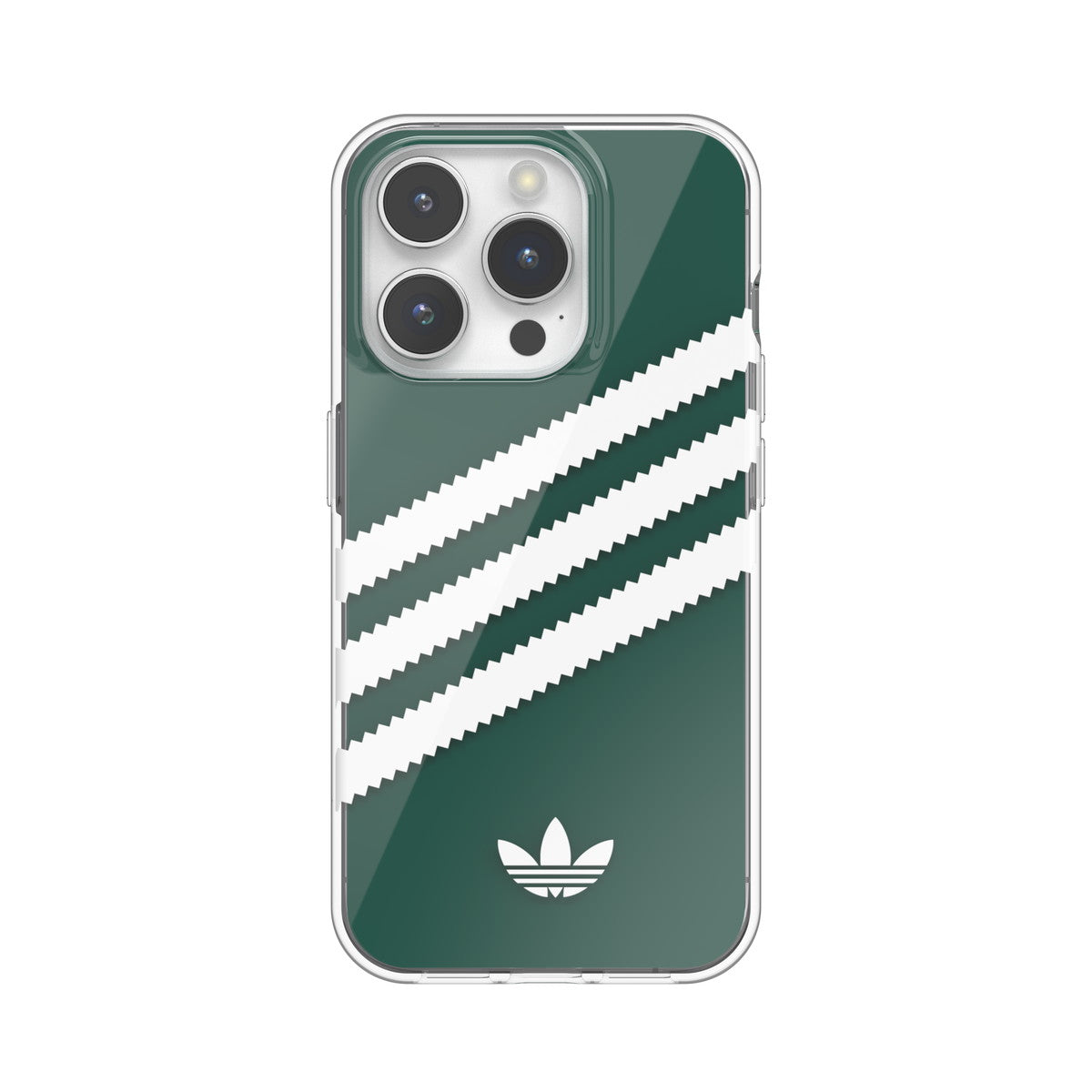 [OUTLET] iPhone 15 Pro スマホケース スマホカバー SAMBA(サンバ)シリーズ 5色カラーカスタム 3 STRIPES CLEAR w/5 films ロゴ 着せ替え クリア (53893(IR3932)) クリア/カラフル